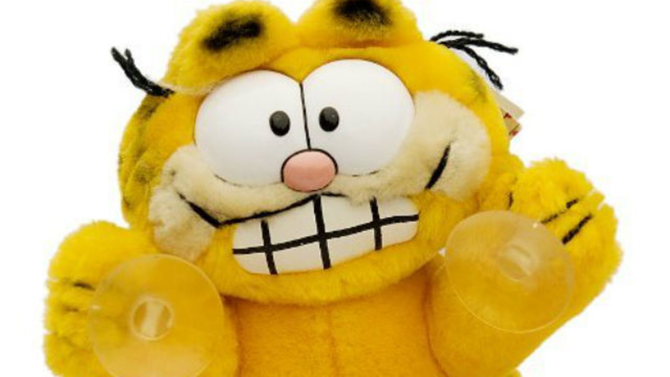 garfield plush with suction cups