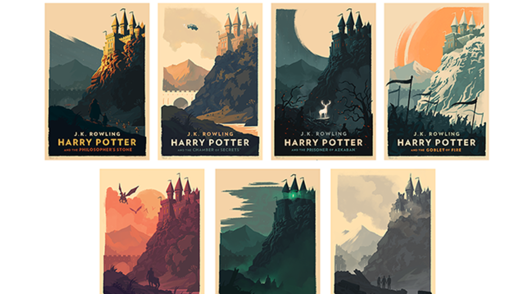 Artist Olly Moss Creates New Set Of Minimalist Harry Potter Posters