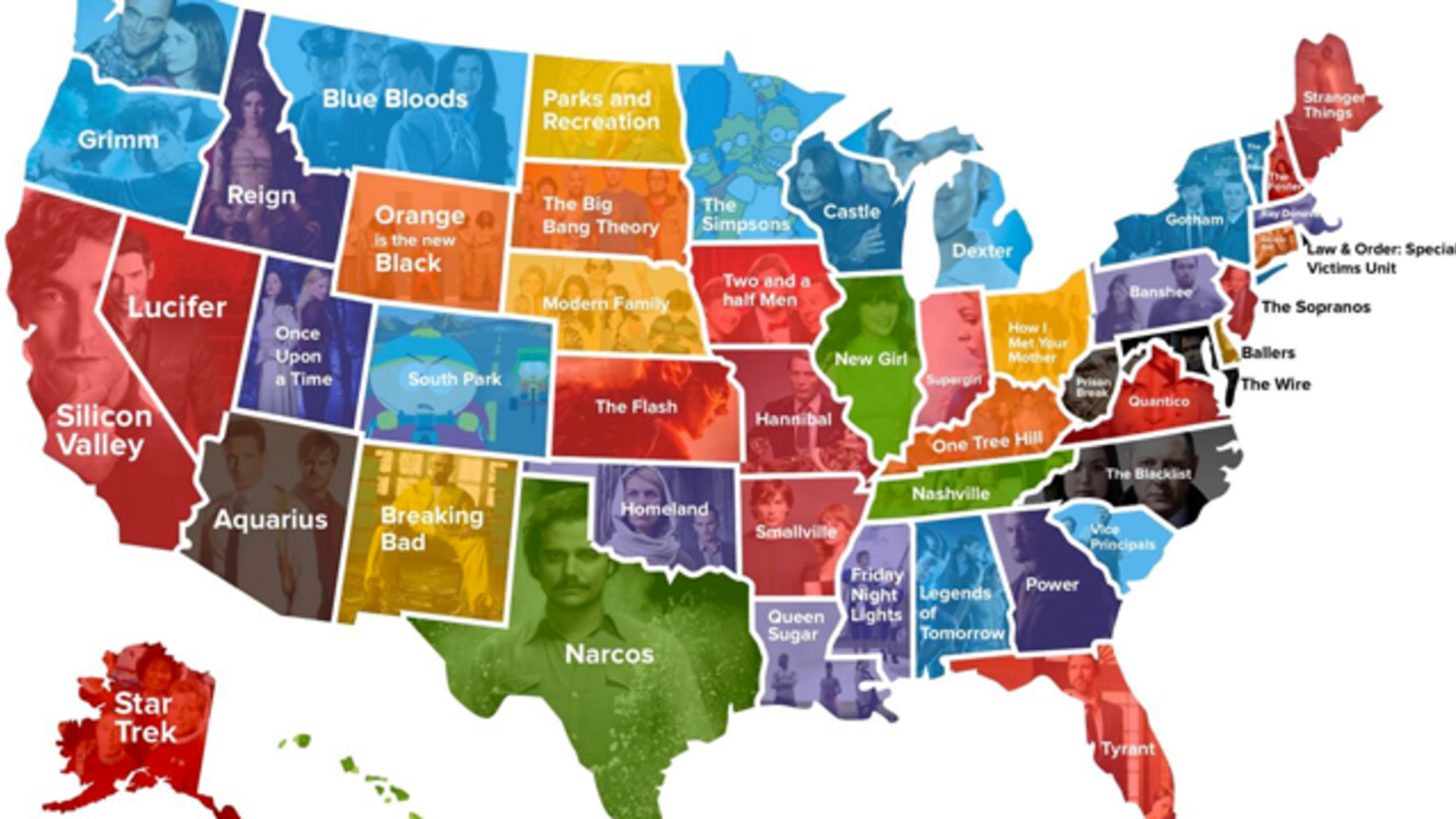 The Most Popular TV Show in Each State Mental Floss