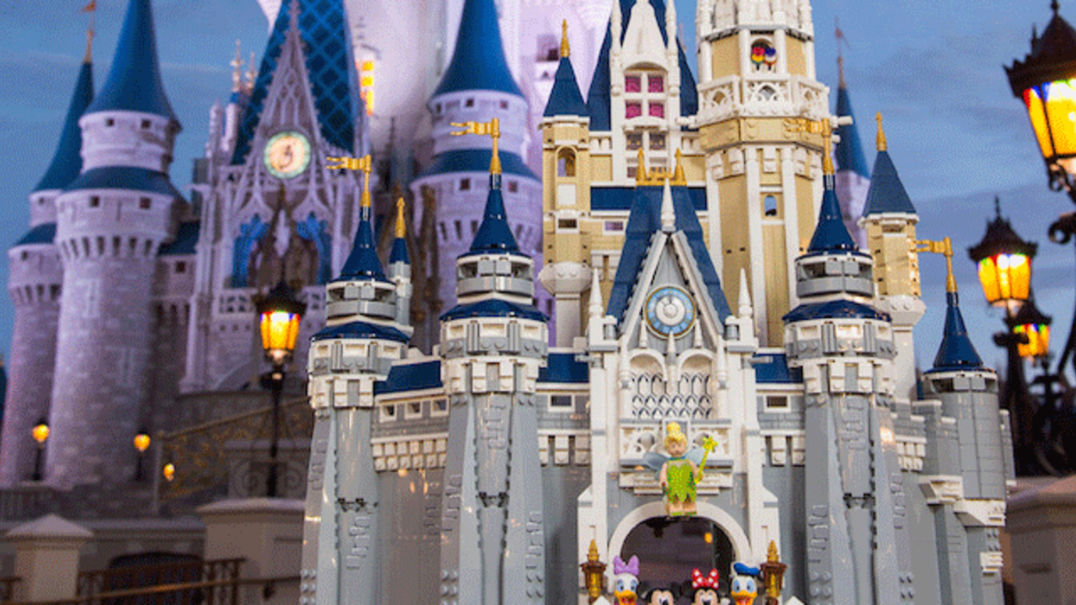 disney world castle lego set