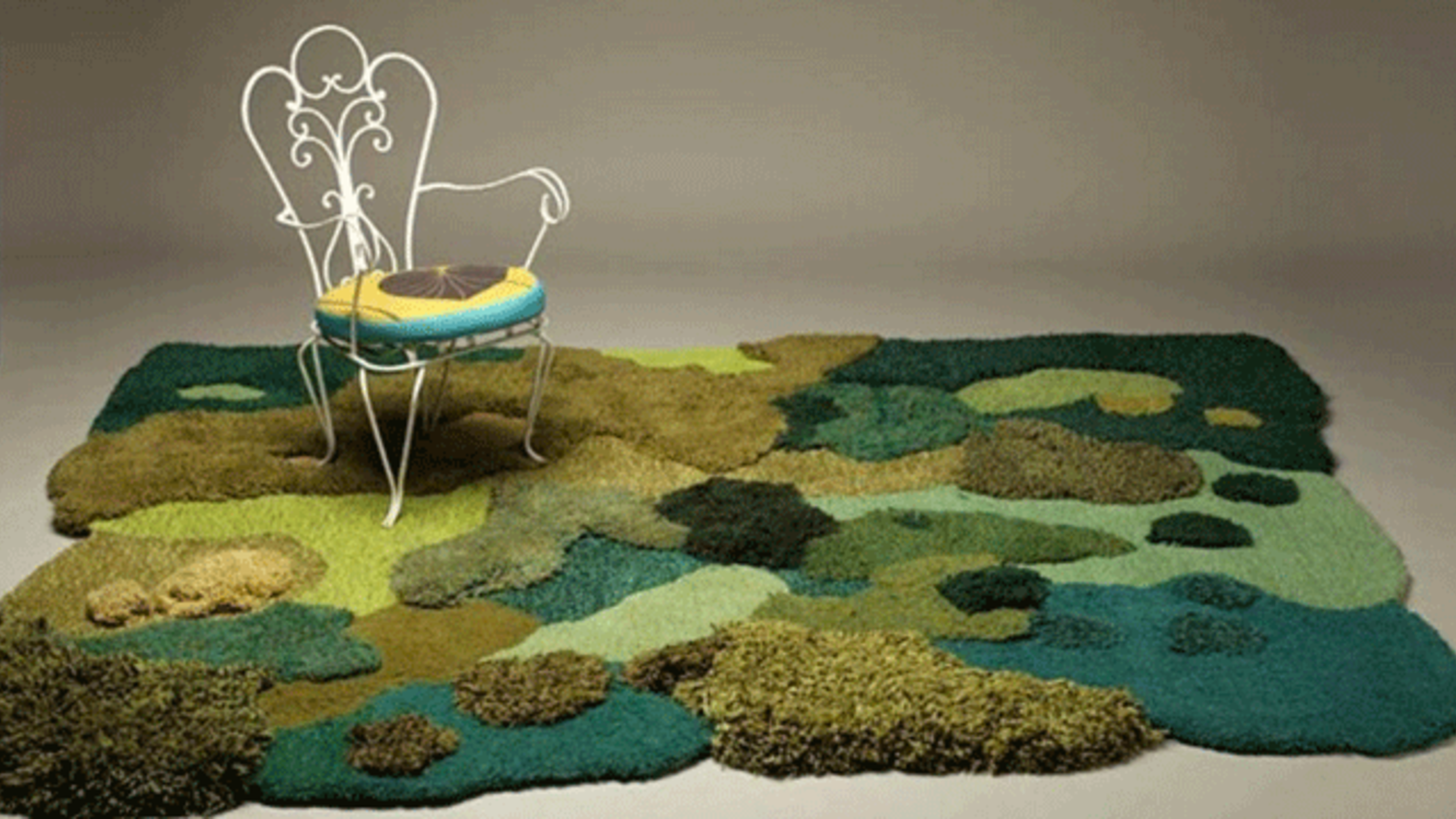 Artist Makes Nature-Inspired Rugs From Carpet Scraps | Mental Floss