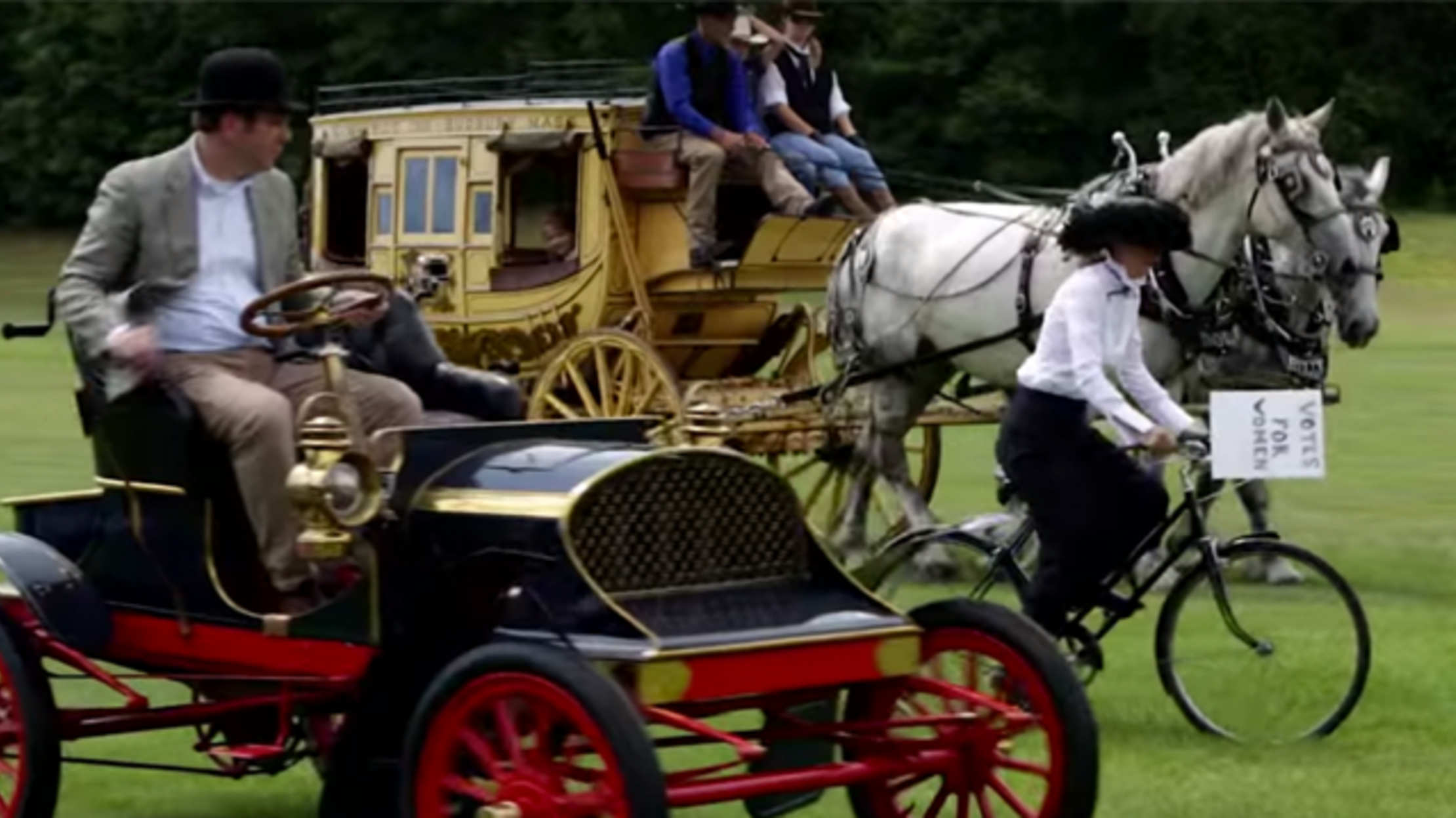 Historic Vehicles are Pitted Against Each Other in a Race for the Ages