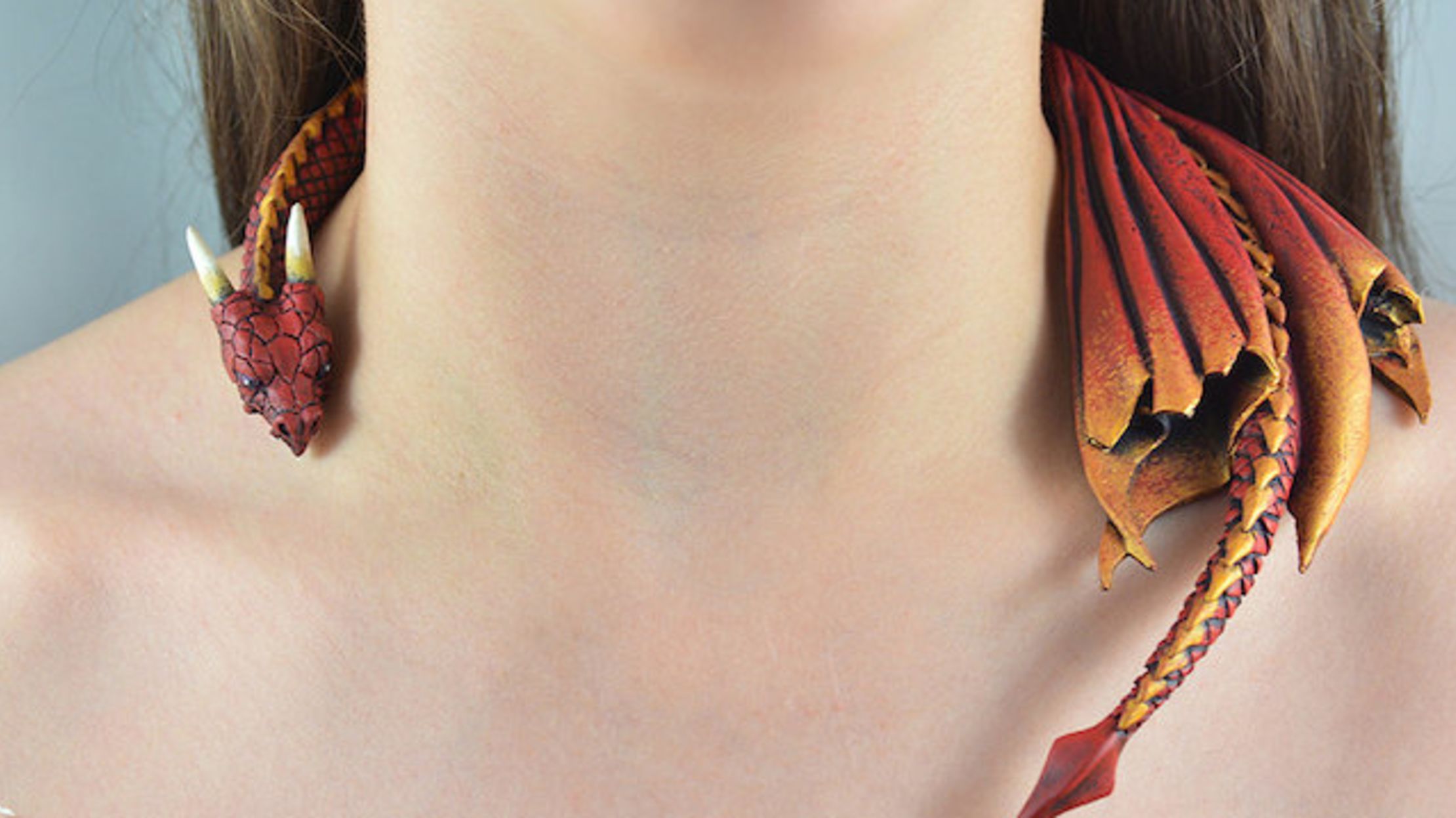 Channel Your Inner Khaleesi With This Dragon Necklace Mental Floss