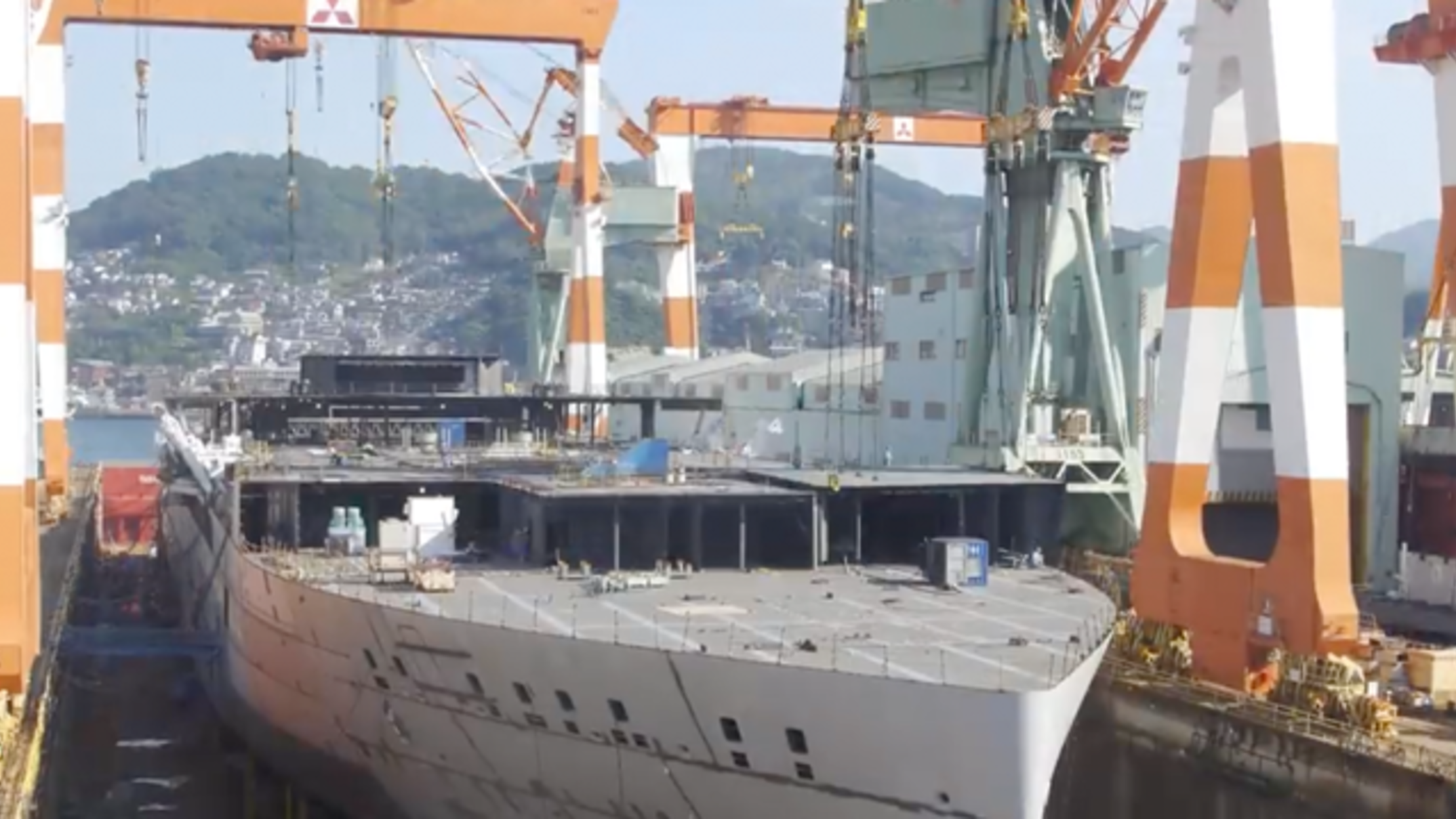Watch Time Lapse Footage Of A Giant Cruise Ship S Construction Mental Floss