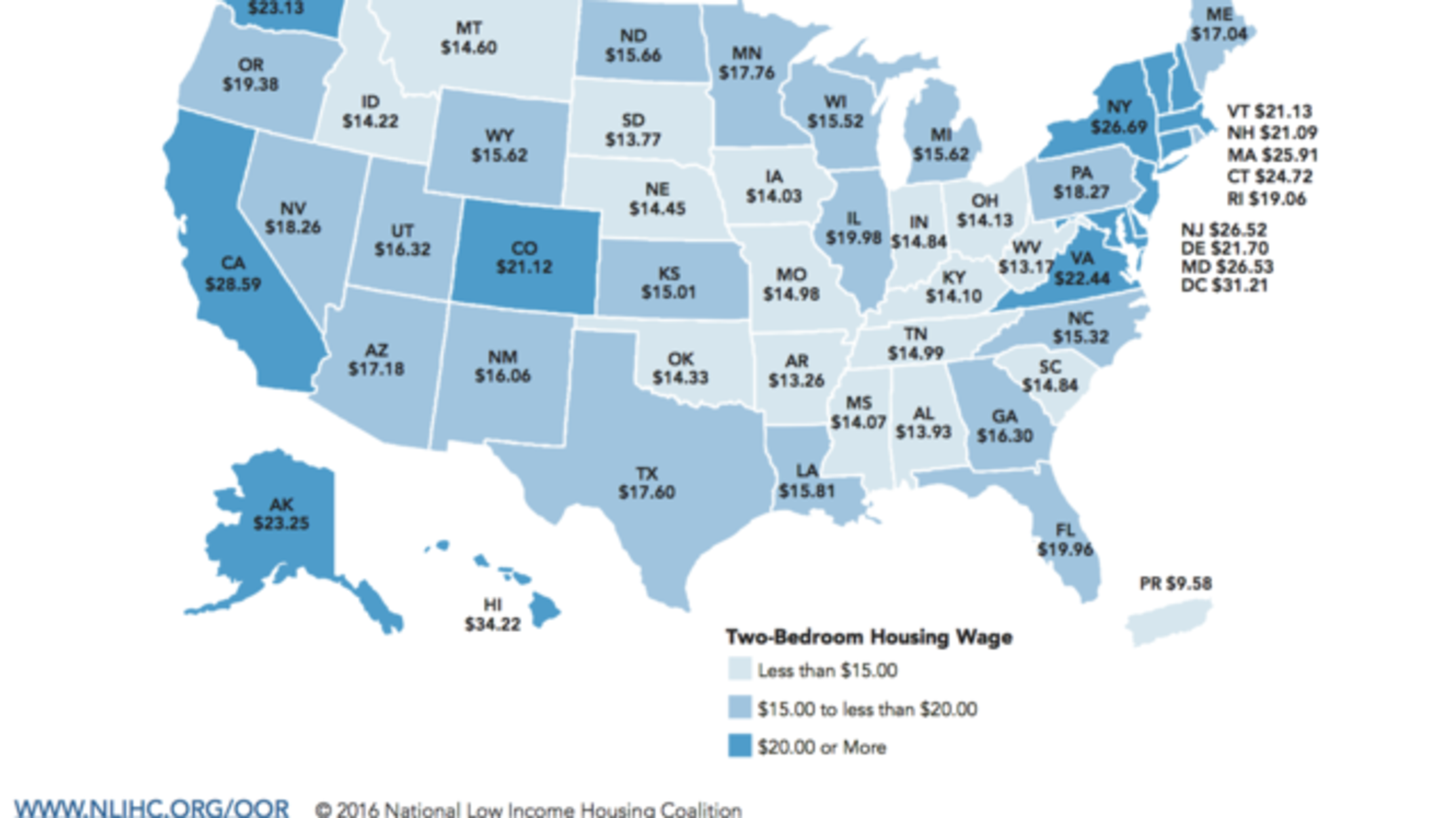 How Much Money an Hour You Need to Make to Afford Rent in Each State