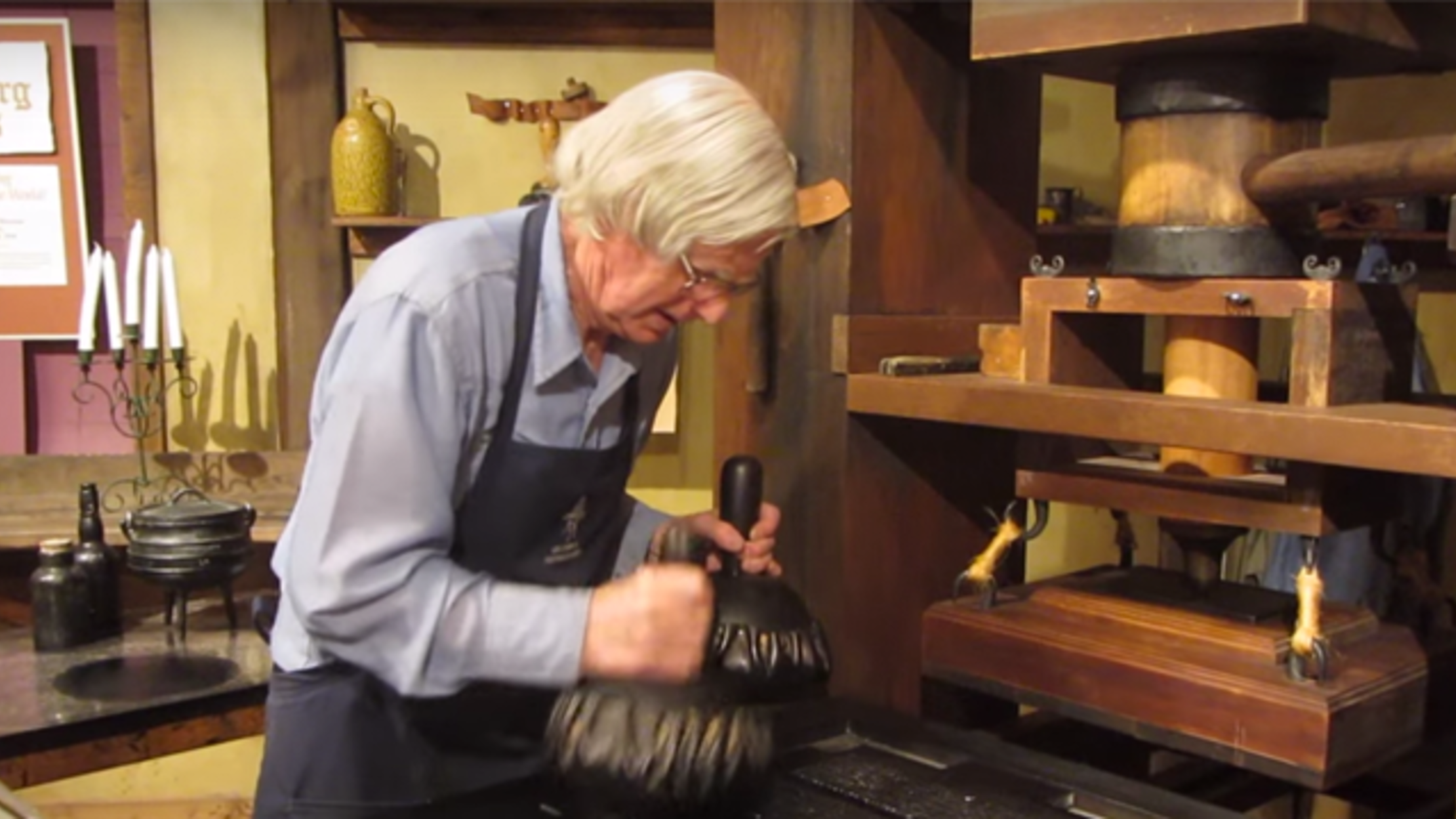 Watch a Gutenberg Printing Press in Action Mental Floss