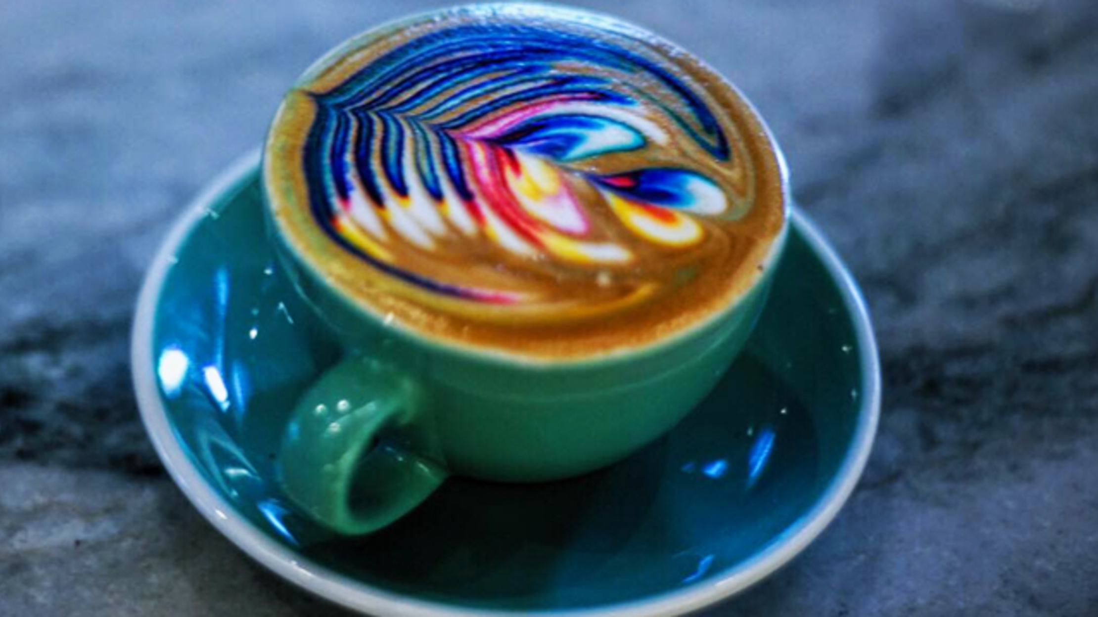  Rainbow  Lattes  are the Latest Thing in Coffee Art  Mental 