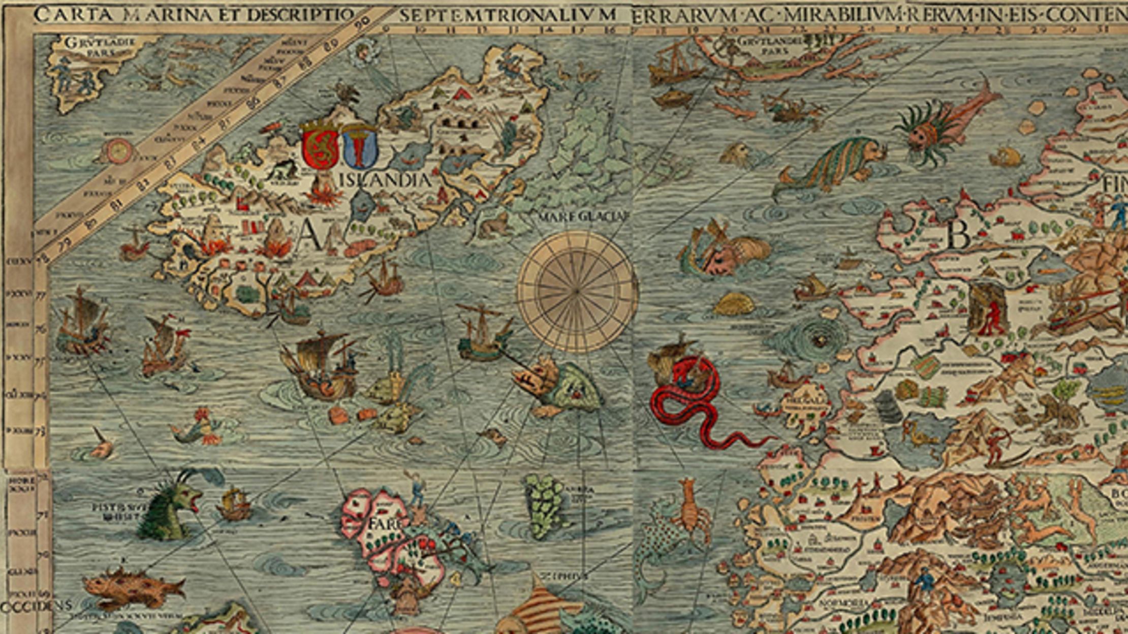 medieval map sea monsters        <h3 class=