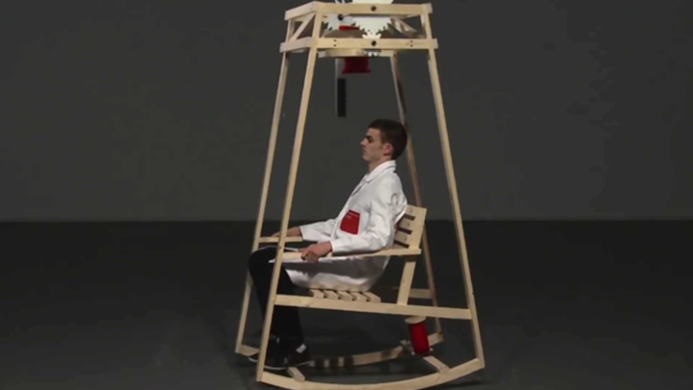 This Rocking Chair Knits You a Hat as It Moves Back and Forth Mental