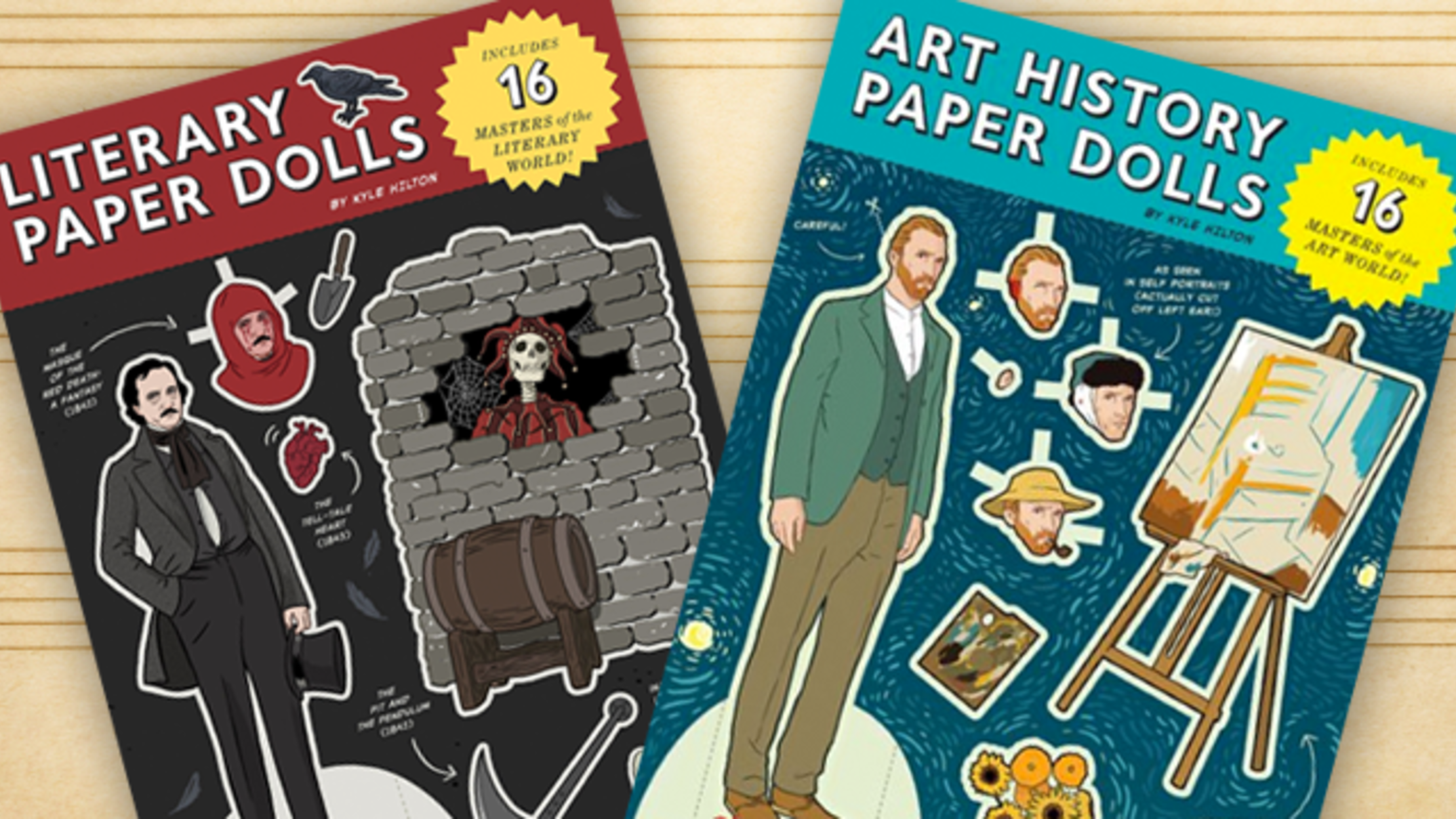 Collect Your Favorite Artists and Writers From History in Paper Doll