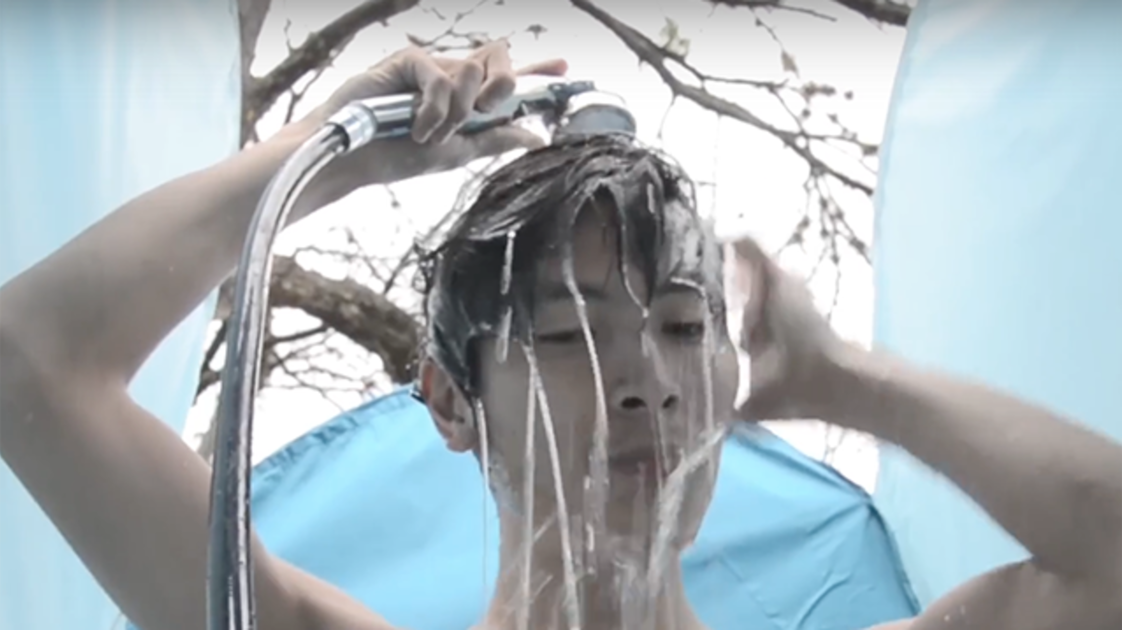 Portable Drought Friendly Shower Recycles The Same Water For 2 Weeks Mental Floss Developed by the japanese company of the same name. portable drought friendly shower
