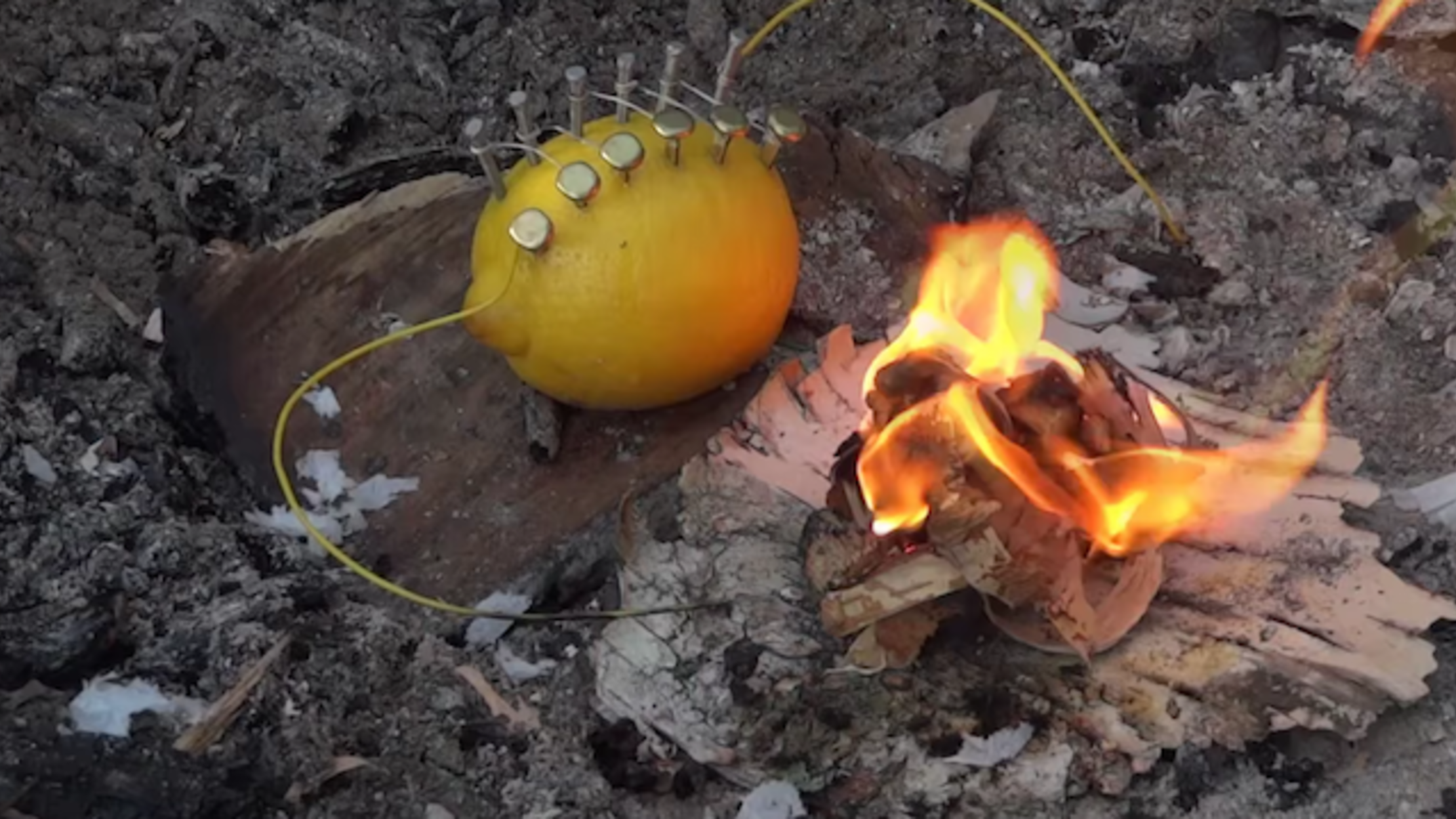 Here's How to Start a Fire With a Lemon Mental Floss