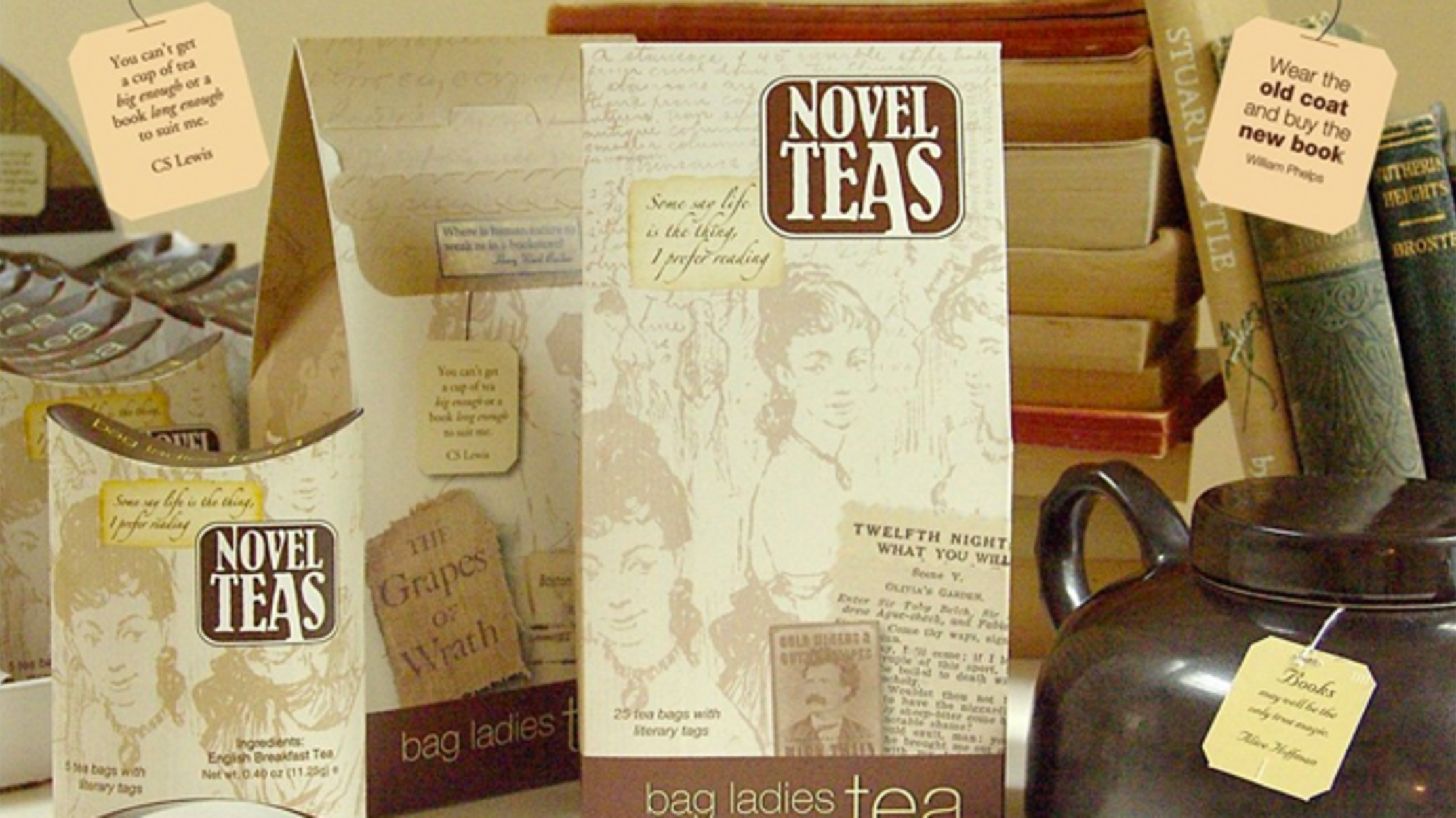 Get Your Tea With a Side of Wit, Thanks to Novel Teas Mental Floss