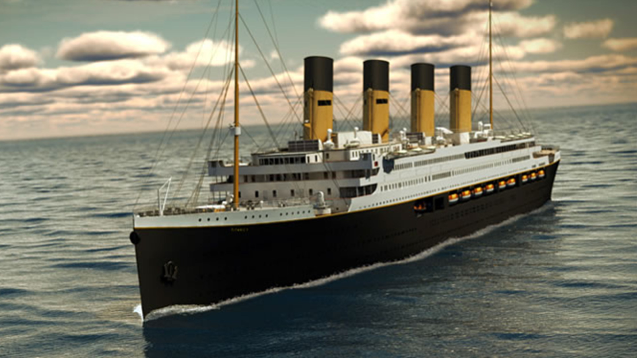 replica of the titanic cruise ship
