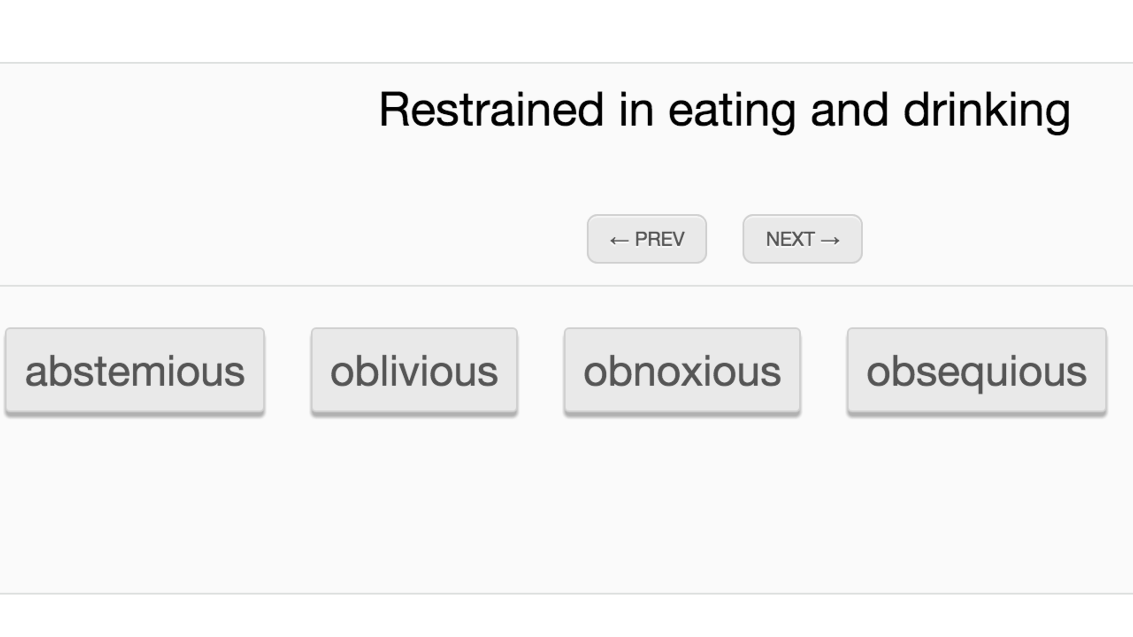 Pick the Correct Word for Each Definition Mental Floss