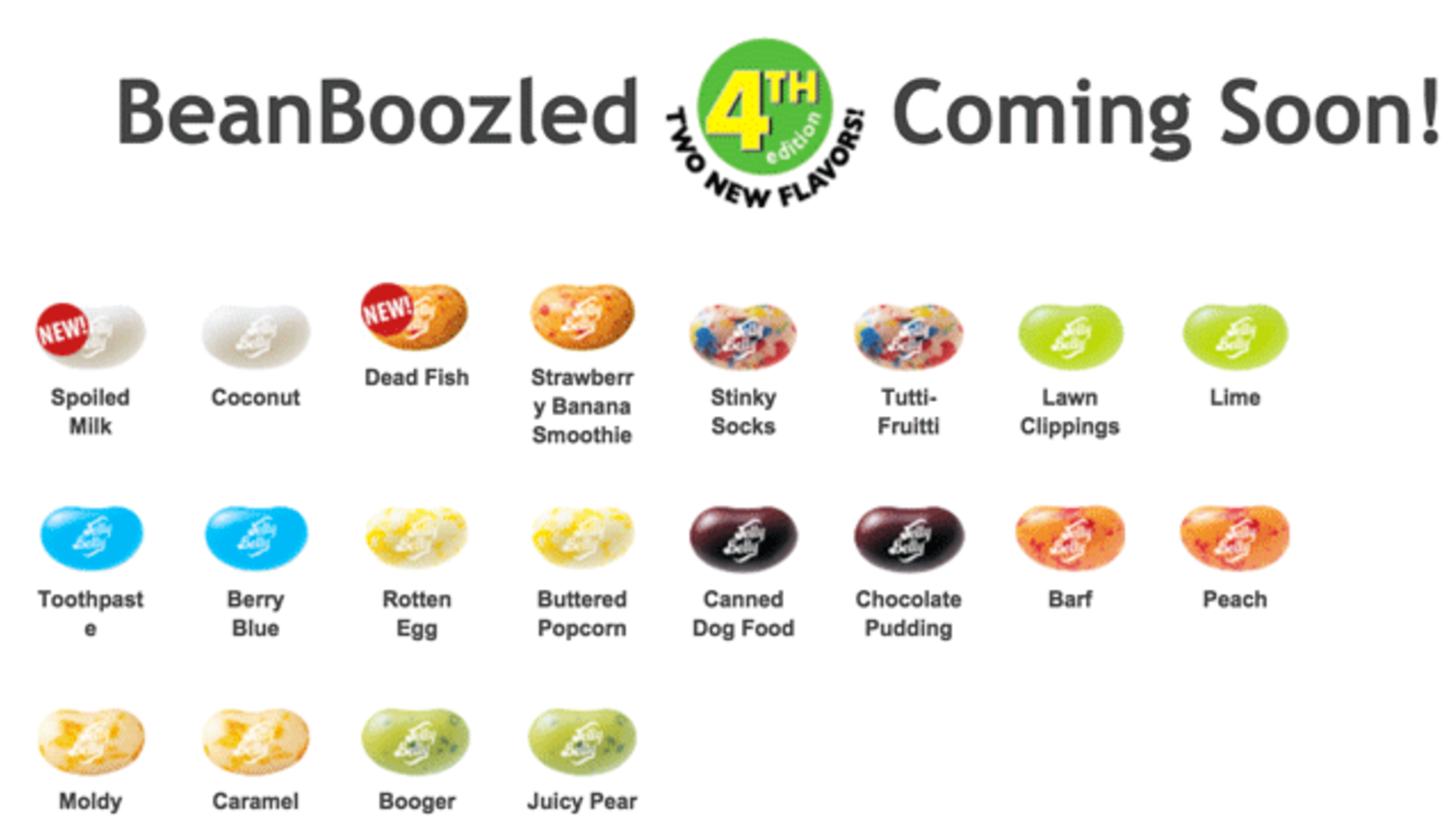 Jelly Belly Jelly Beans Gross Flavors