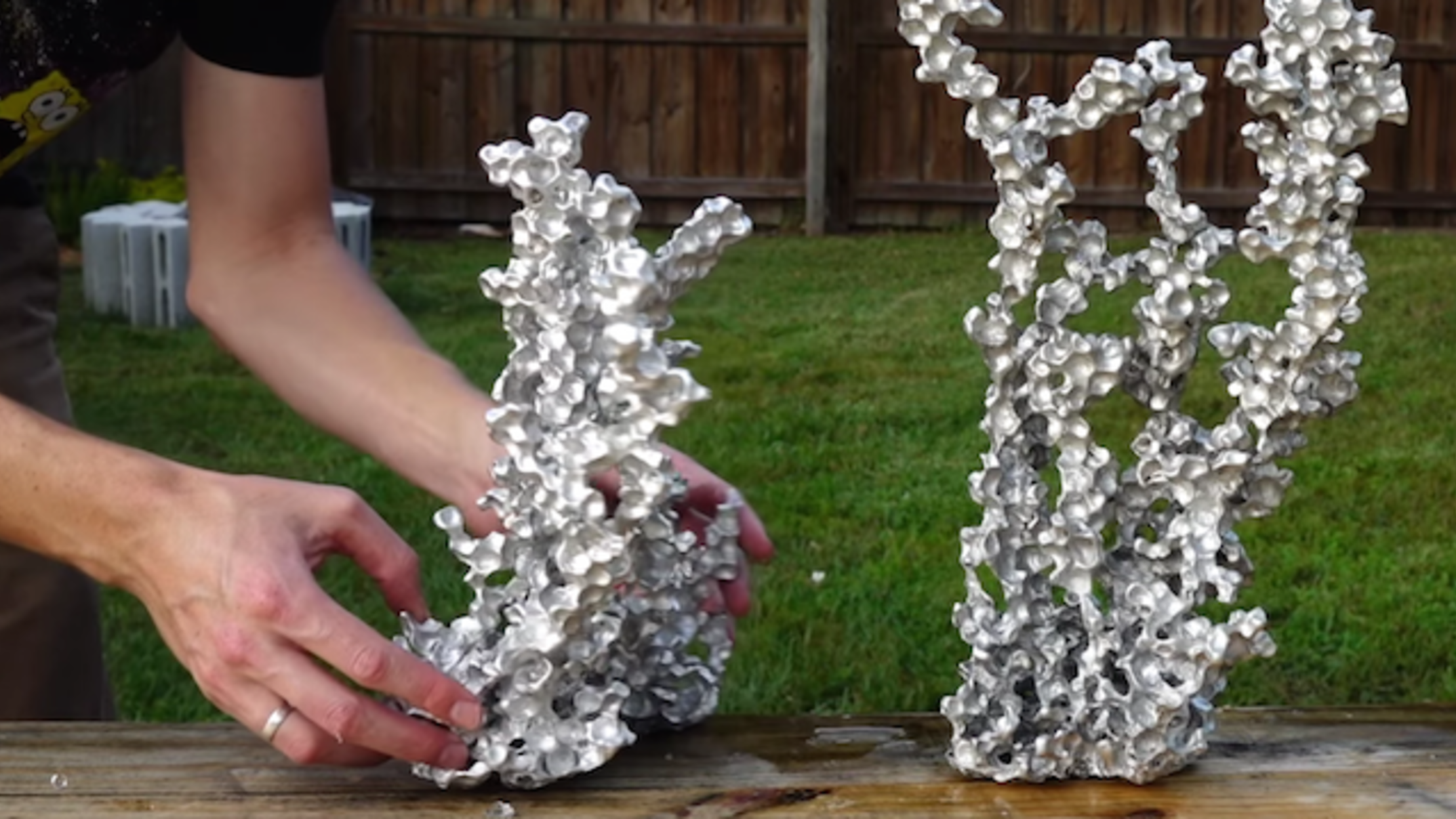See What Happens When Molten Aluminum Meets Water Beads | Mental Floss