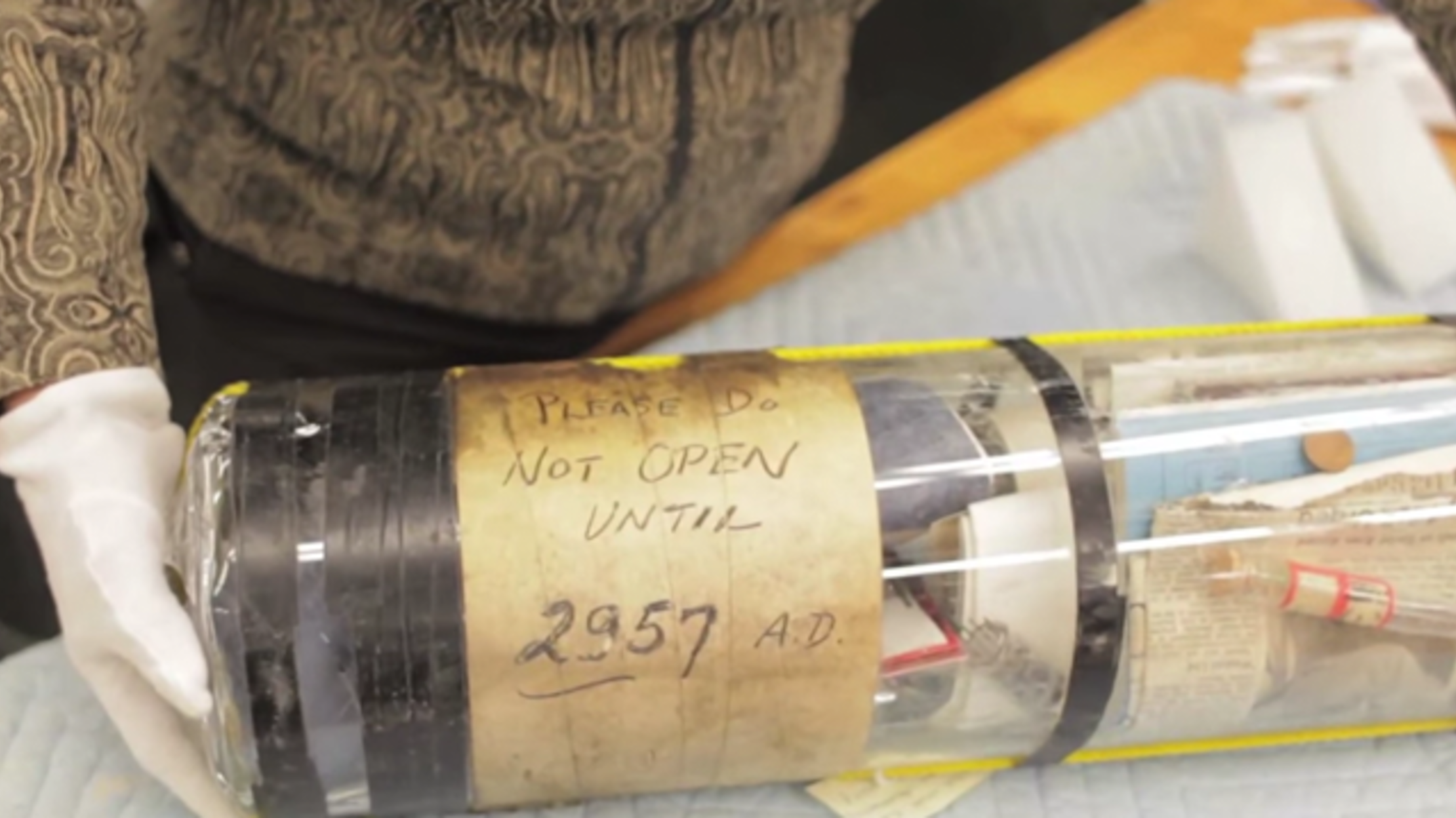 A 1957 Time Capsule Found at MIT Won't Be Opened Until 2957 Mental Floss