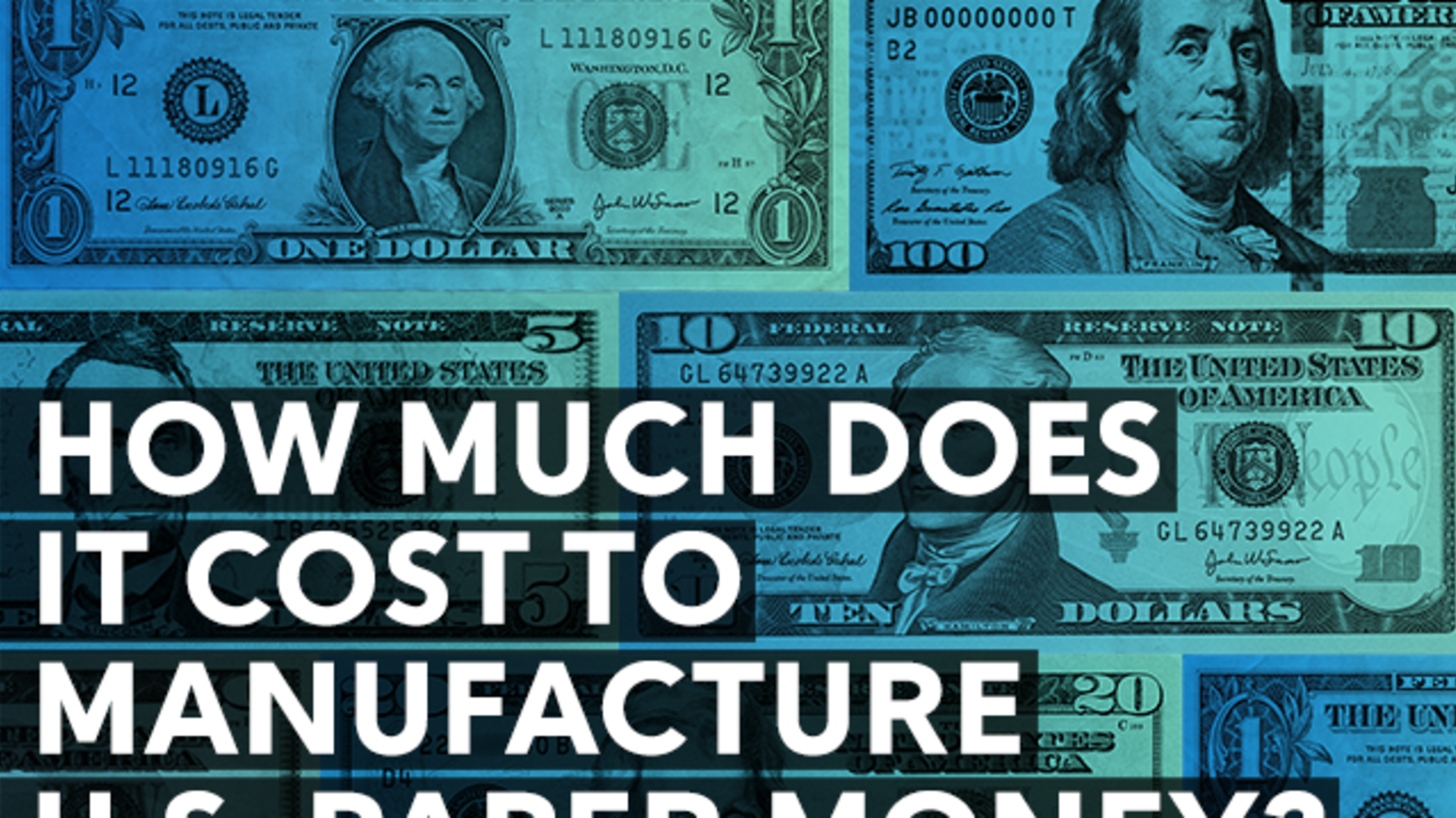 How Much Does It Cost To Manufacture U S Paper Money Mental Floss Cost To Manufacture U S Paper Money