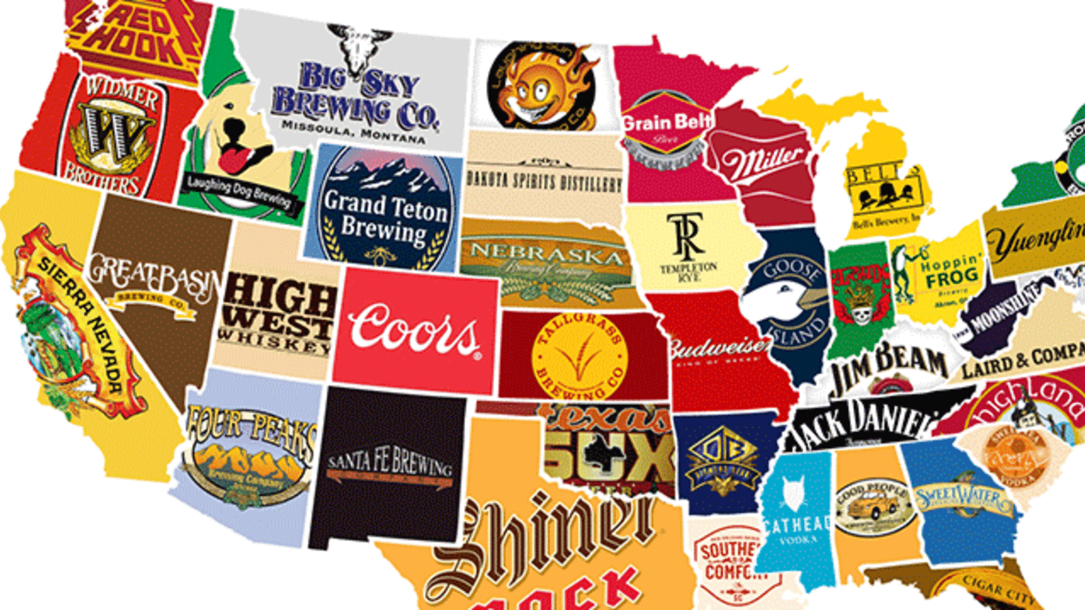 The Most Iconic Liquor or Beer Company From Each State Mental Floss