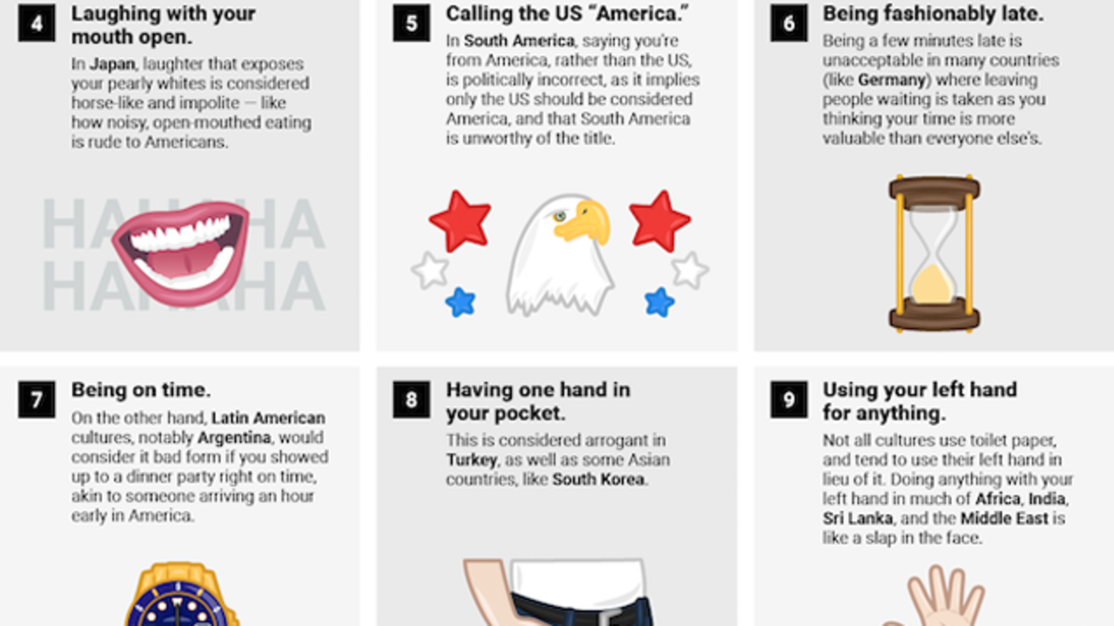 24 American Behaviors Considered Rude In Other Countries - 