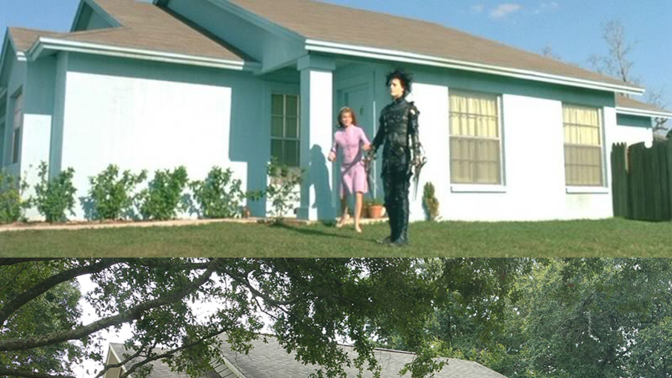What Edward Scissorhands Candy Colored Neighborhood Looks Like Today Mental Floss