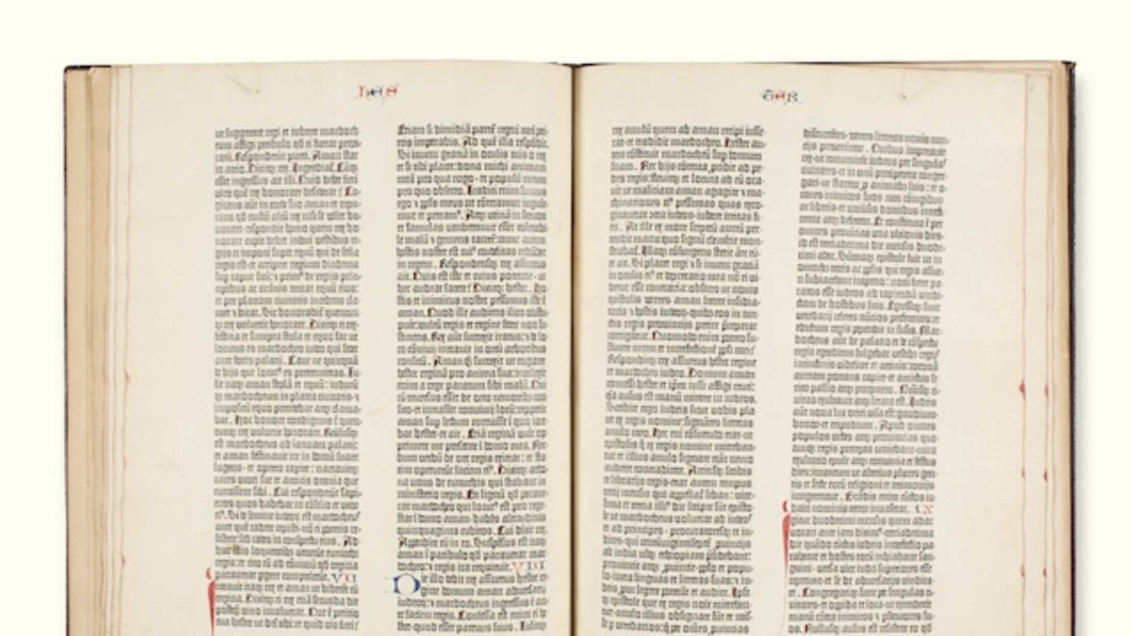 Gutenberg Bible Pages Up For Auction Mental Floss