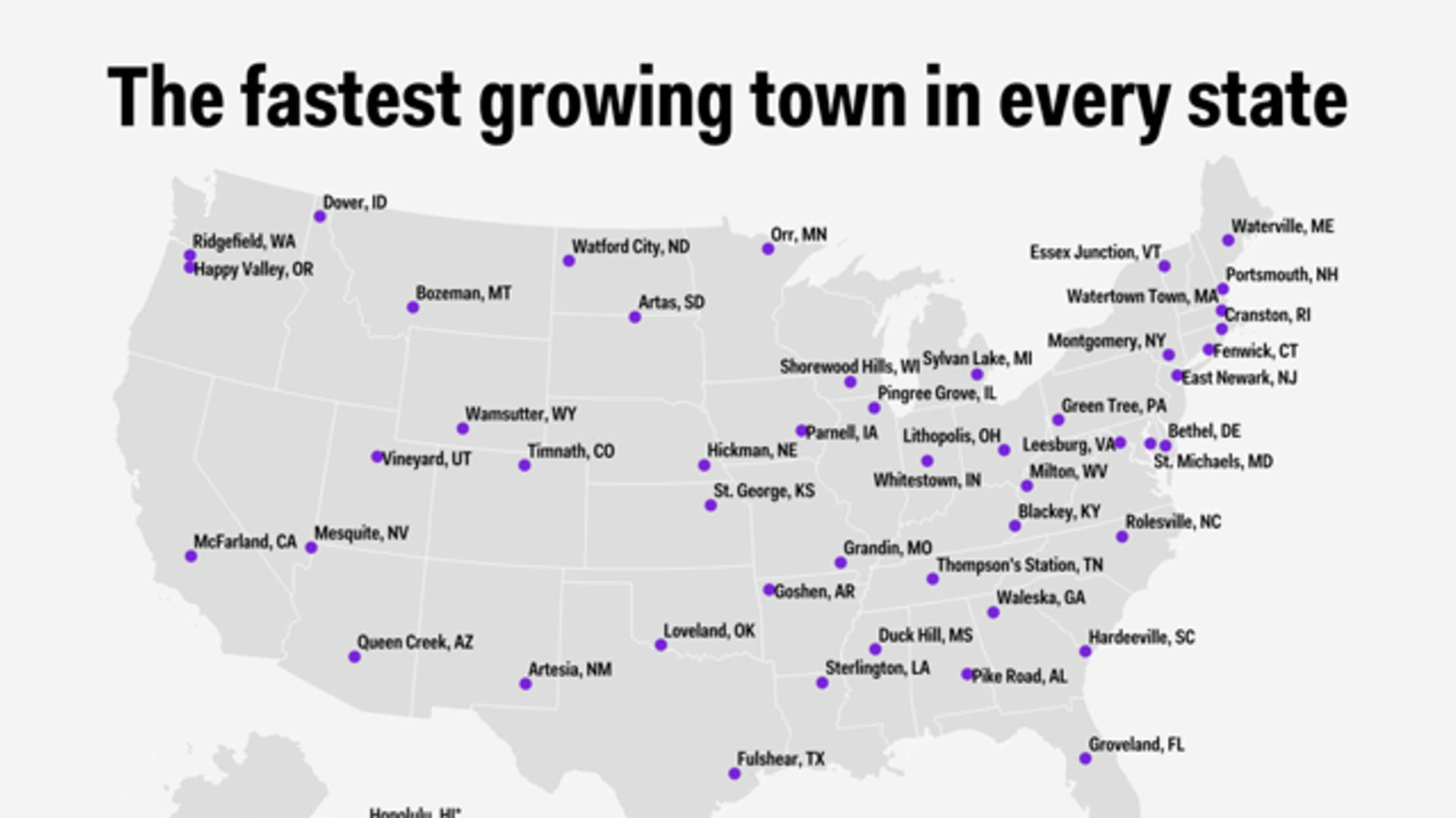 The Fastest Growing Town in Every State Mental Floss