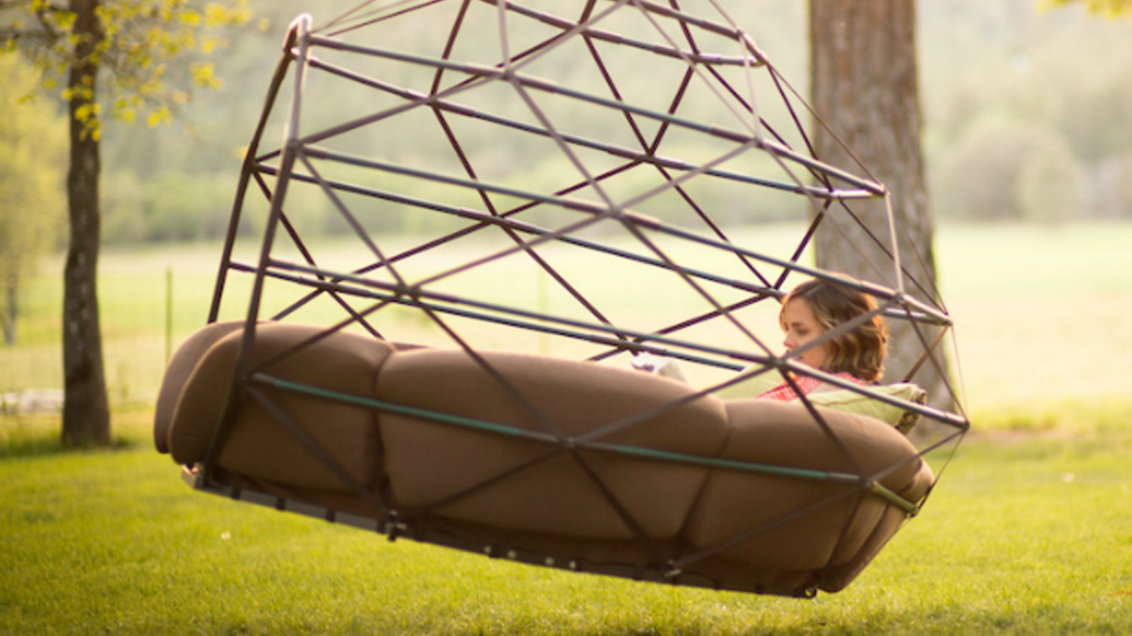 Ride Out Summer On An Awesome Geodesic Swing Mental Floss