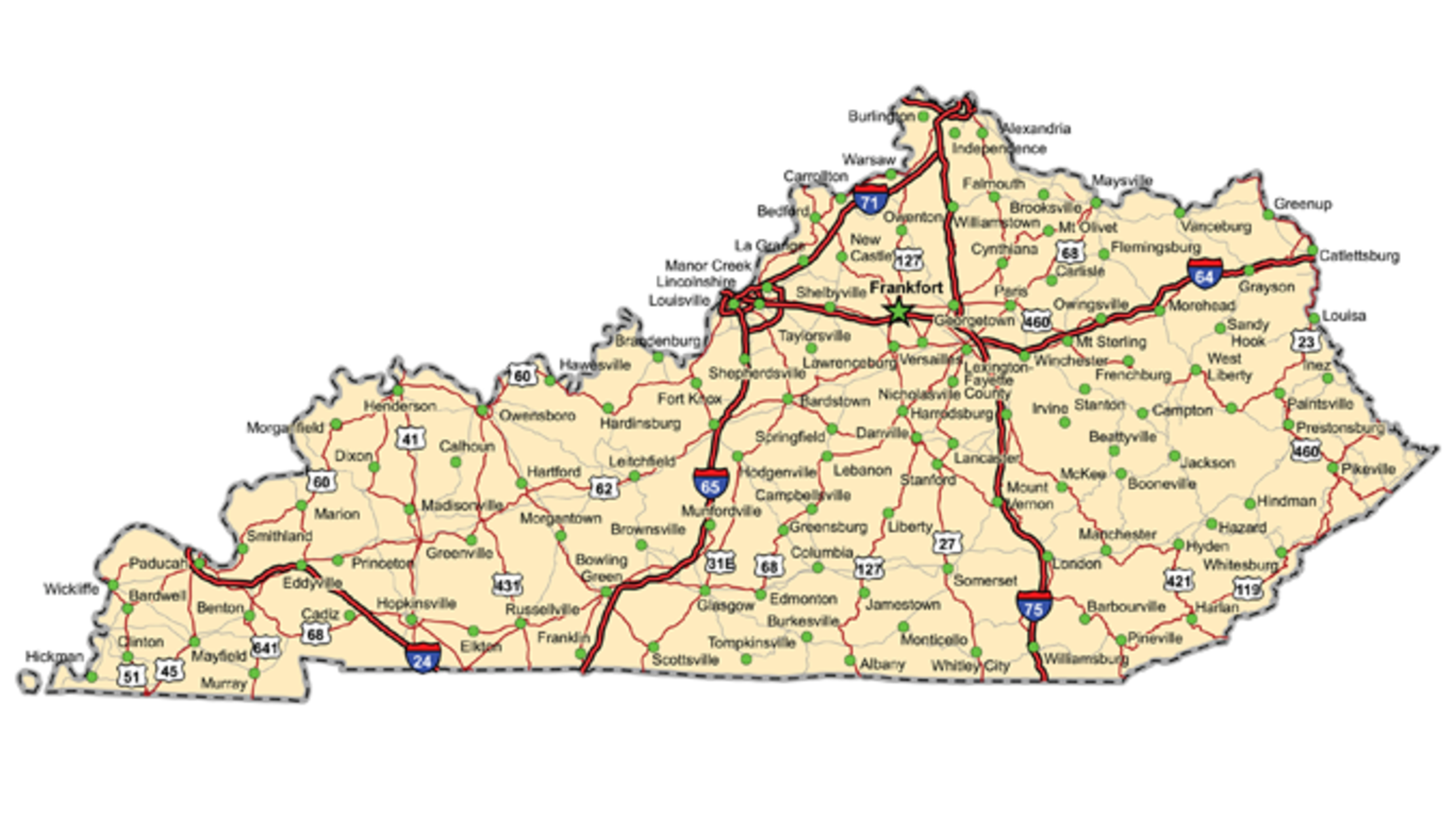 Pick The States That Border Kentucky Mental Floss 7194