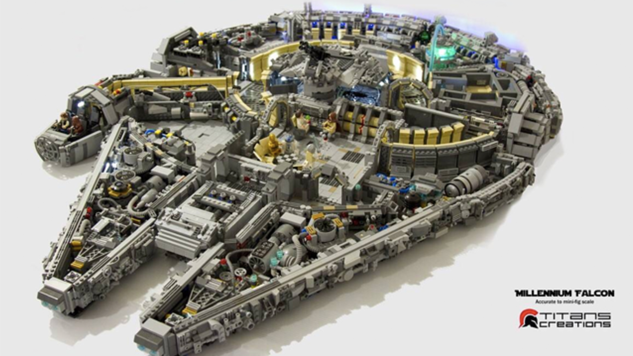 Giant LEGO Millennium Falcon Took 10,000 Pieces to Build | Mental Floss