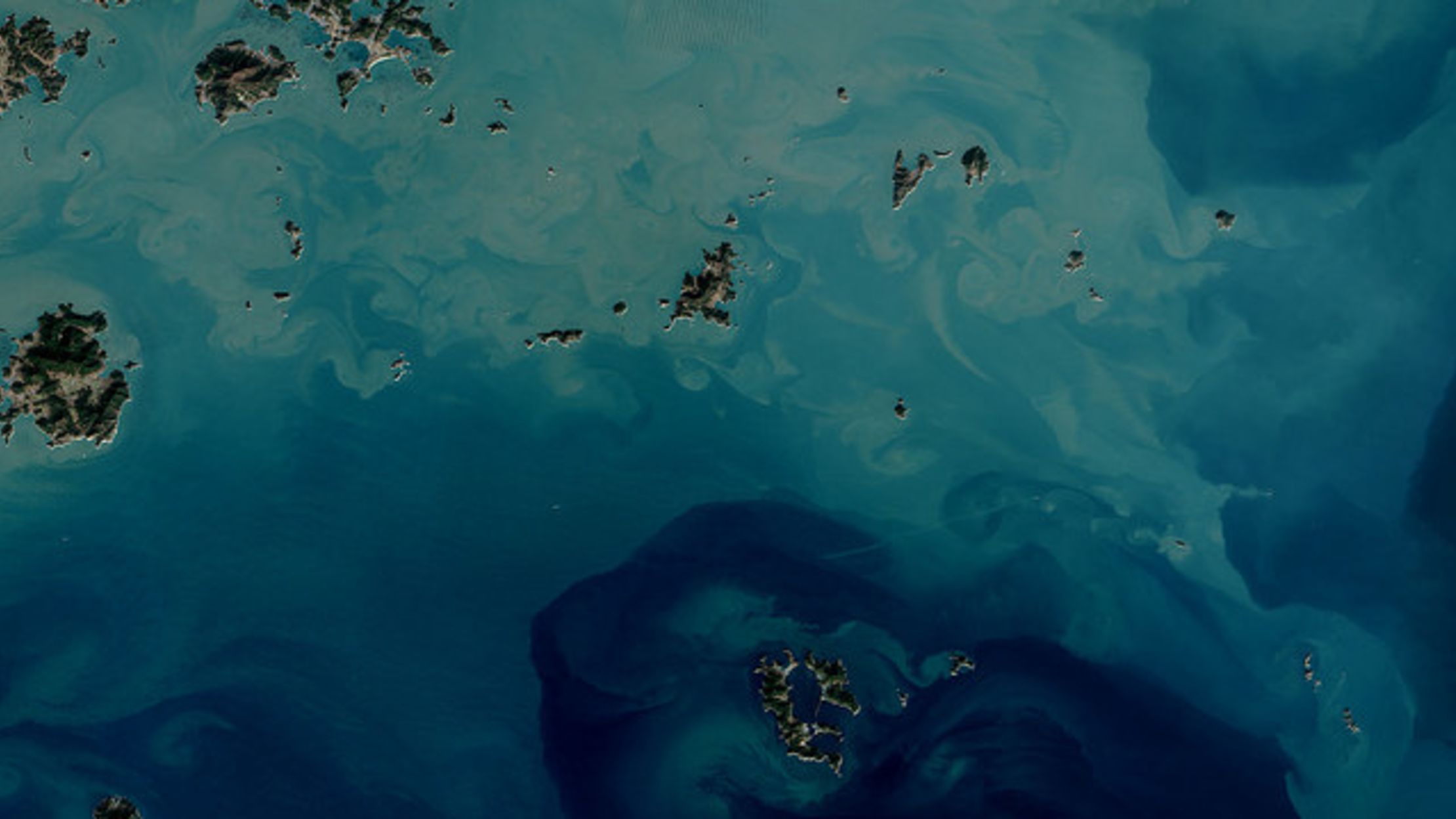 What Seaweed Farms Look Like From Space Mental Floss