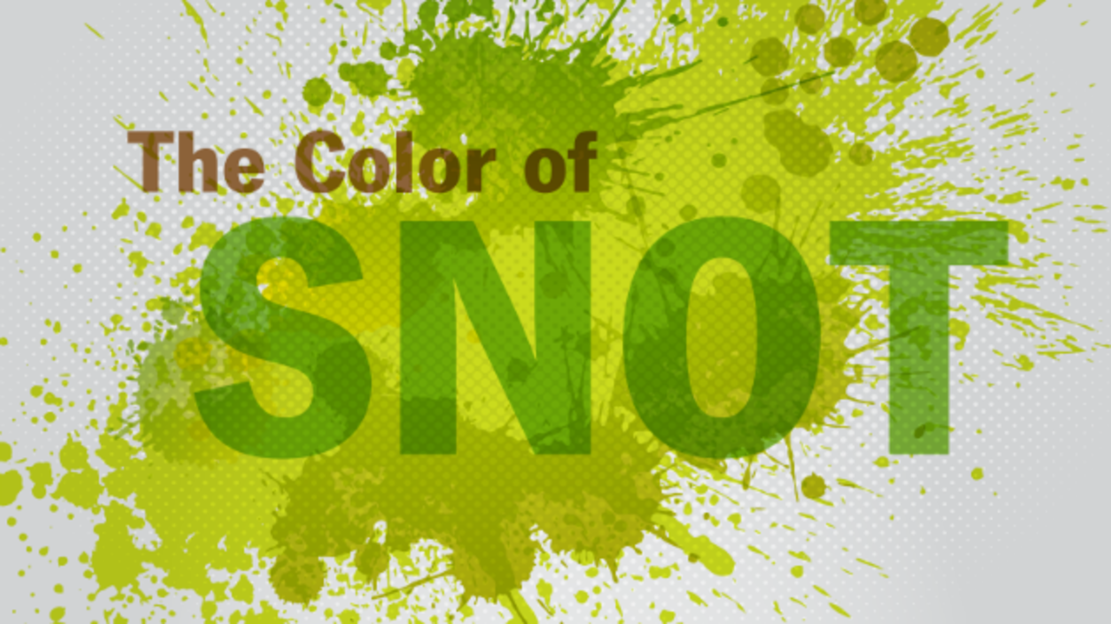 Snot Colour Chart