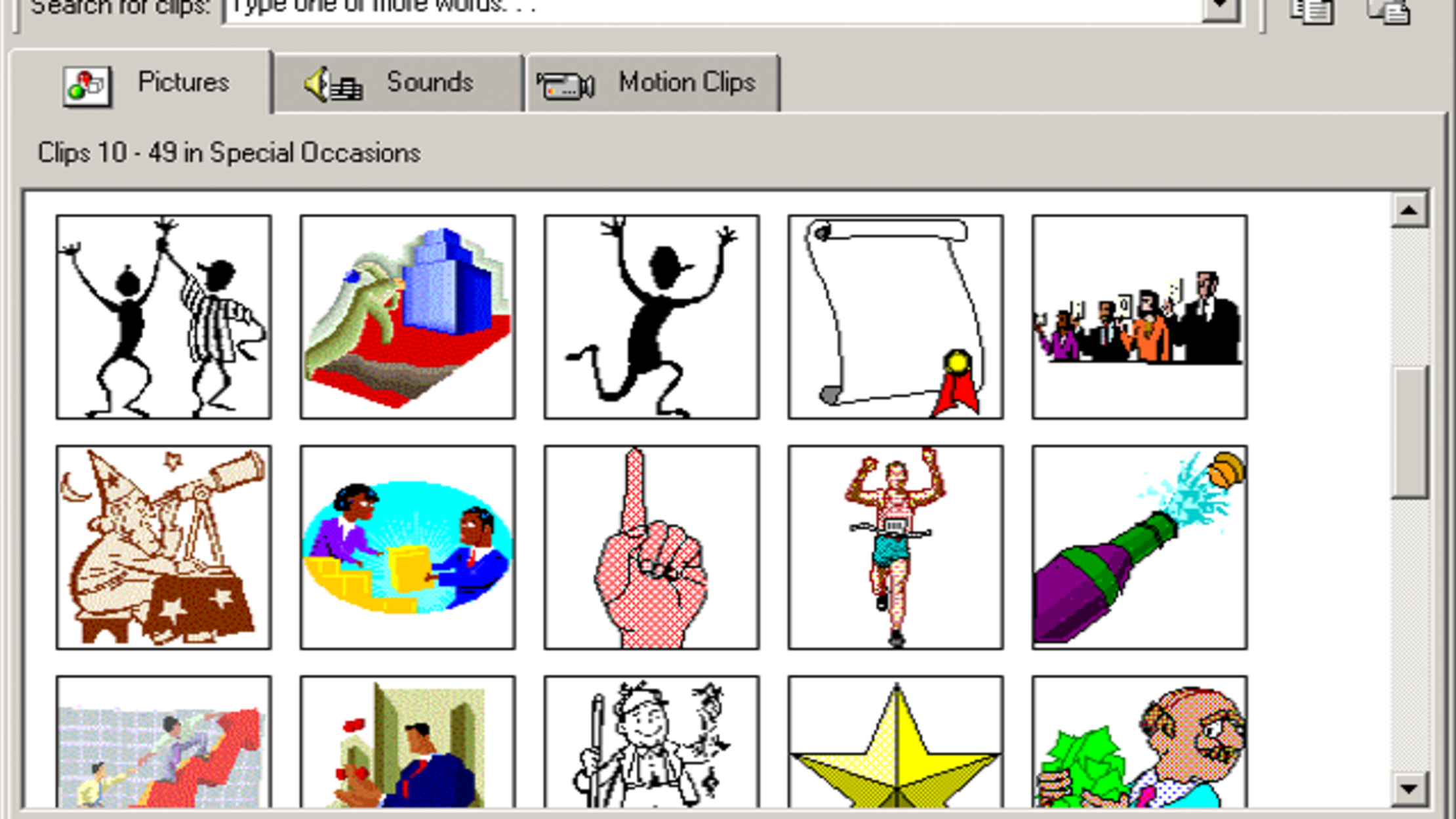 how to find clipart with using word on a mac