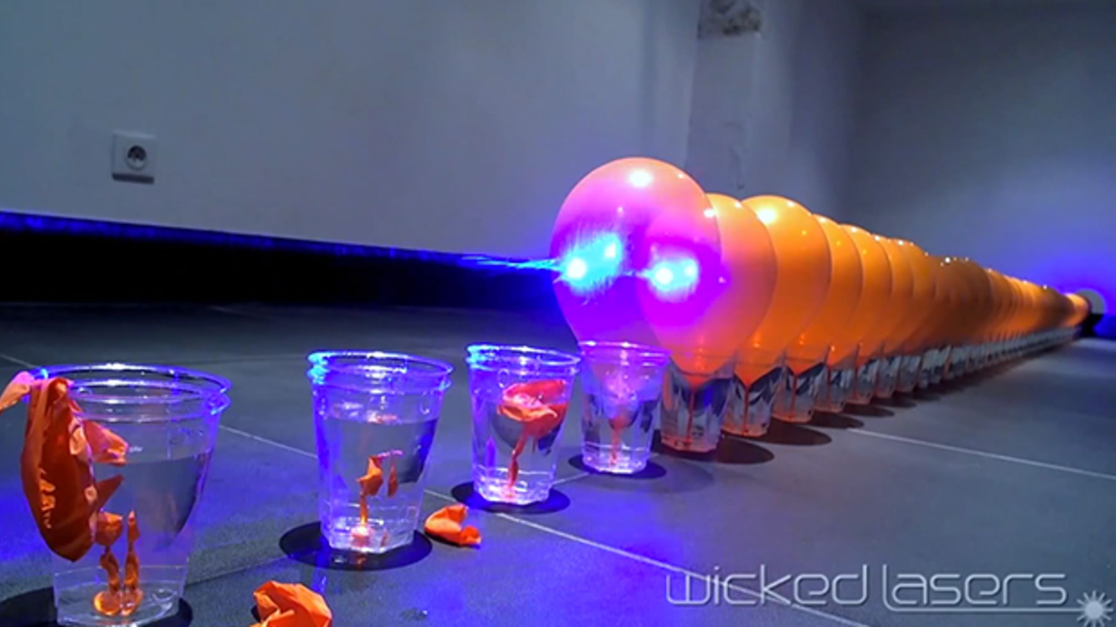 Laser vs. Balloons Mental Floss