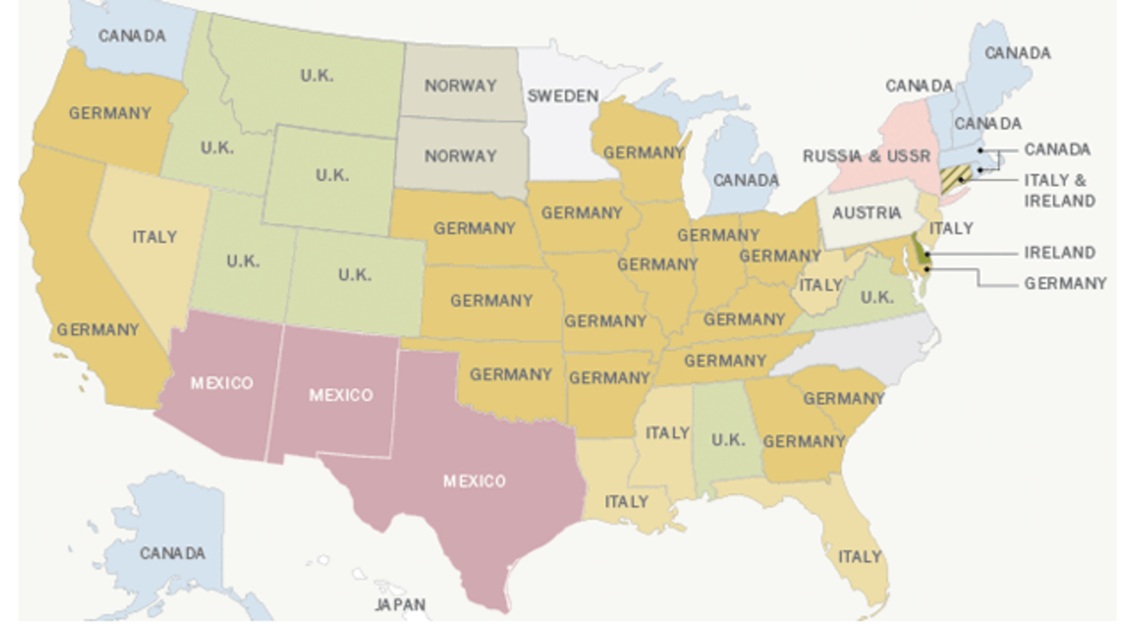 The Largest Immigrant Population In Each State | Mental Floss