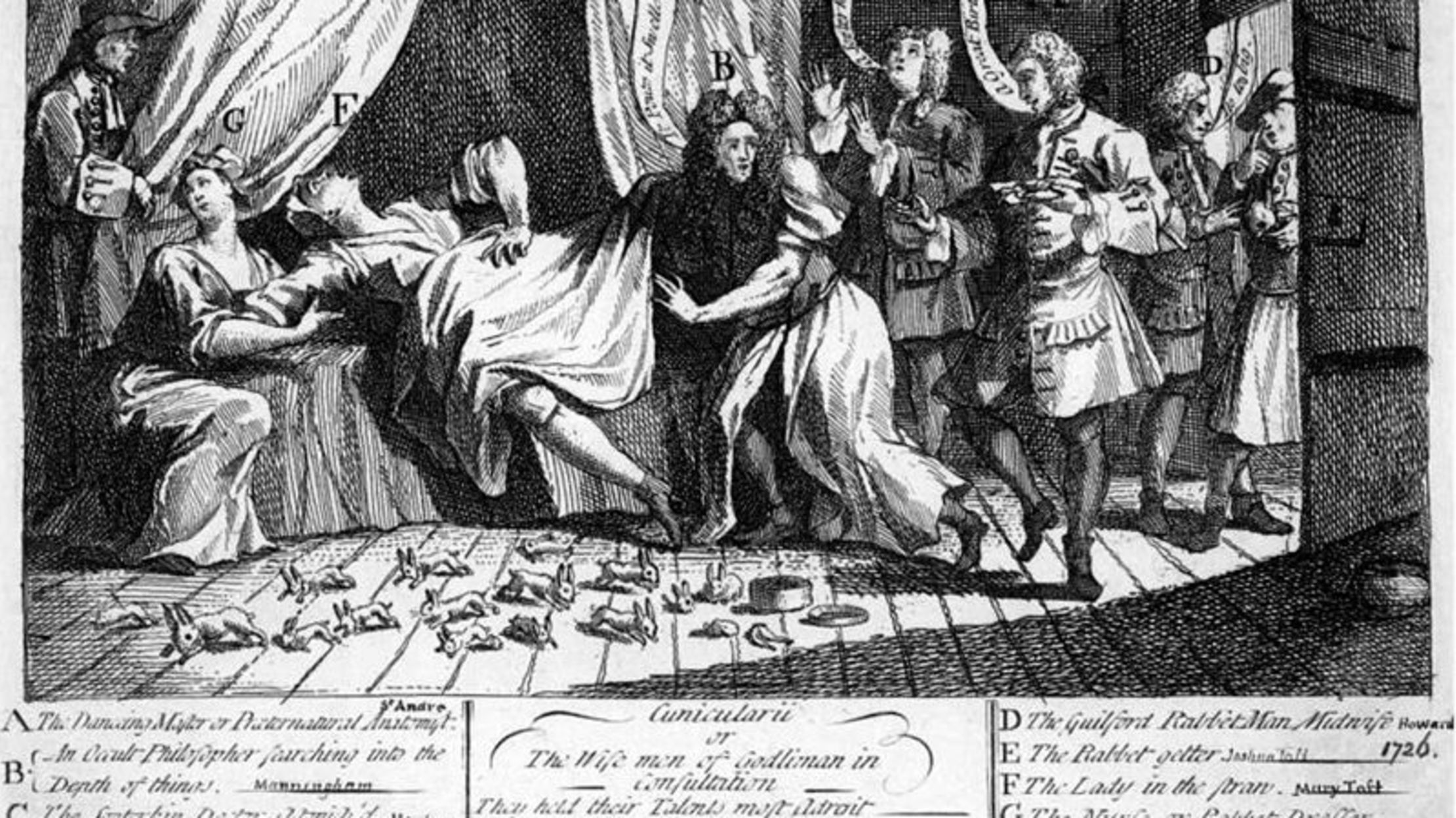 Picture of Mary Toft in 1726 It was September 27    and  was going into labor   tco a12ONdBq8v