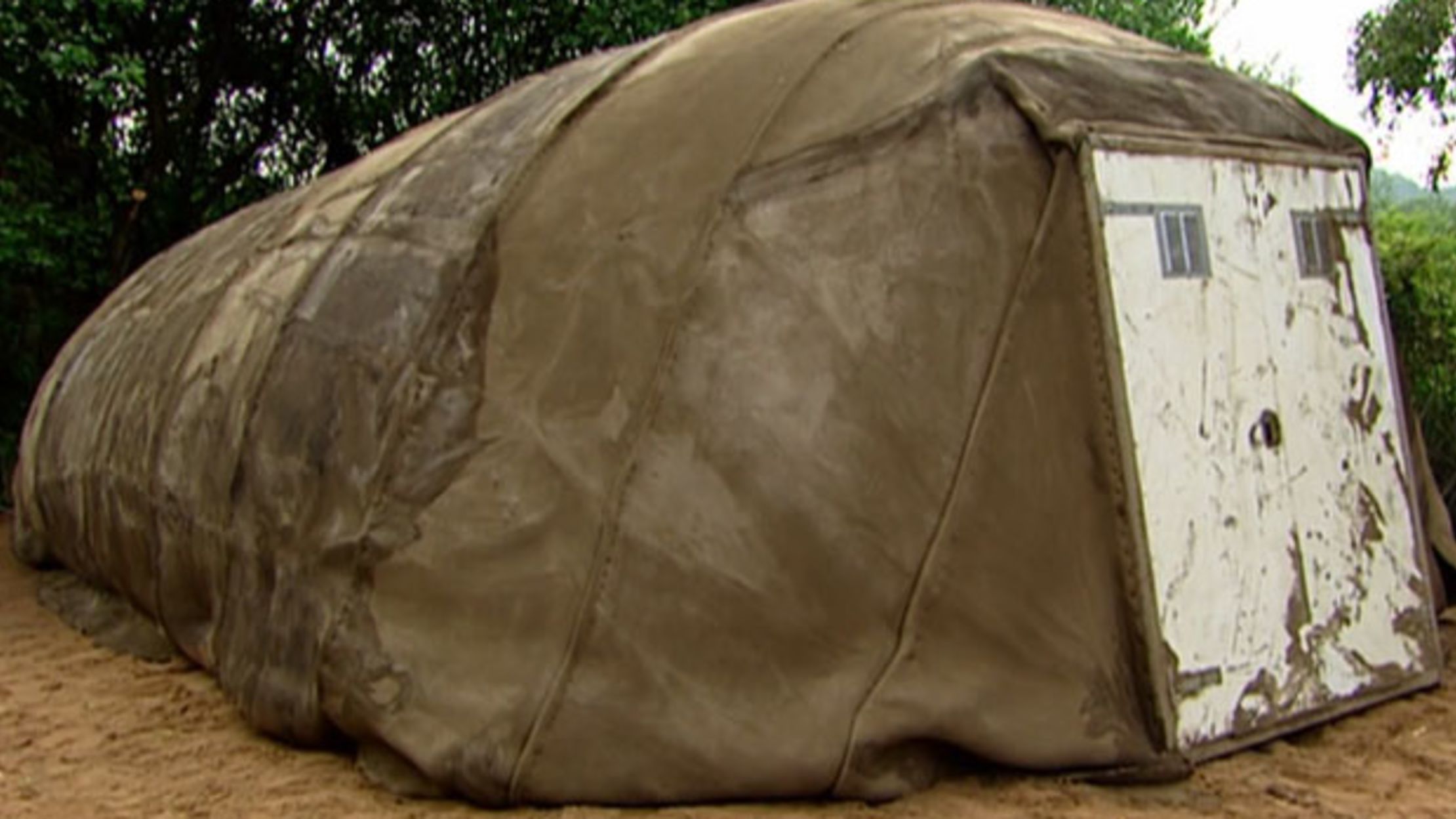 Building a Concrete Tent Mental Floss