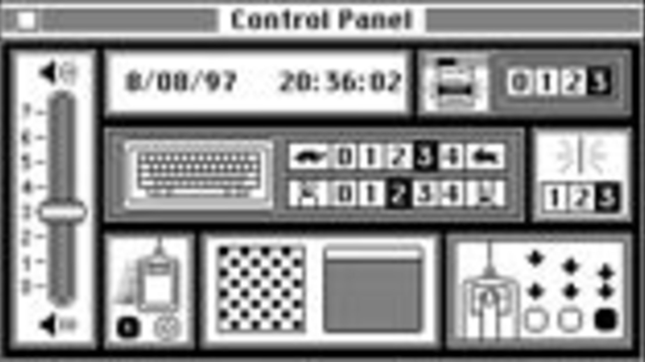 control panel operation panel mac