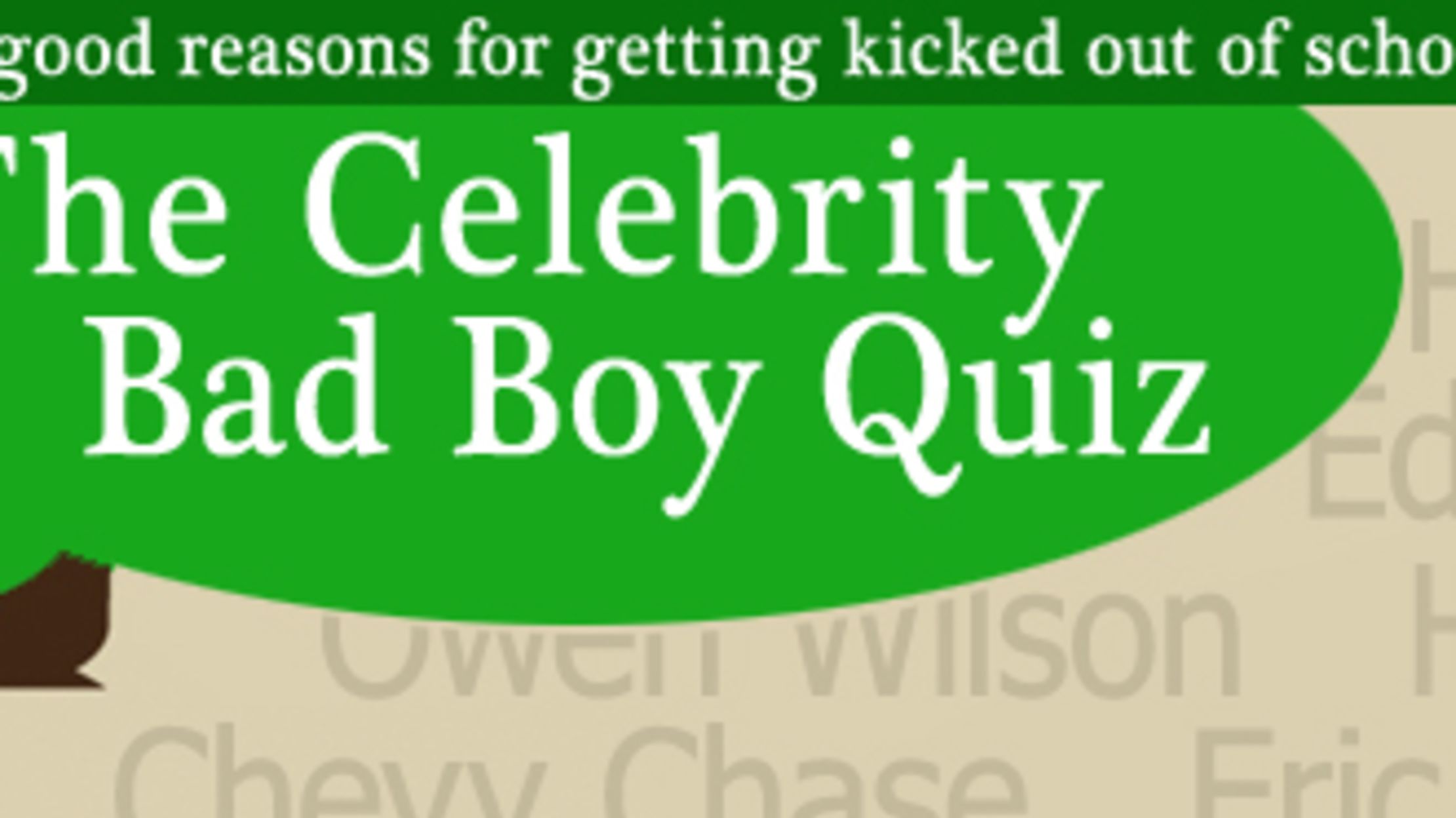 The Celebrity Bad Boy Quiz! Mental Floss