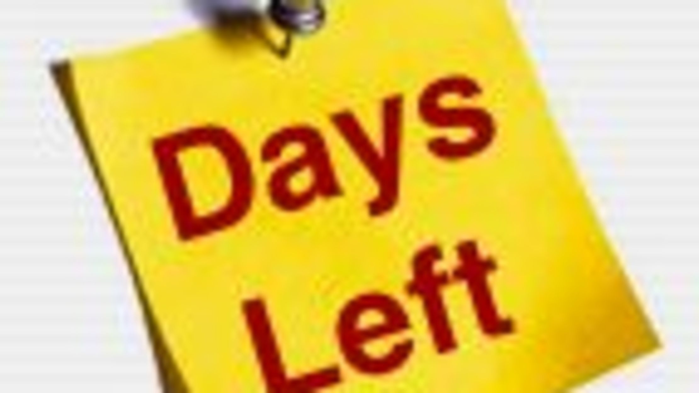 6 days left. 6 days left