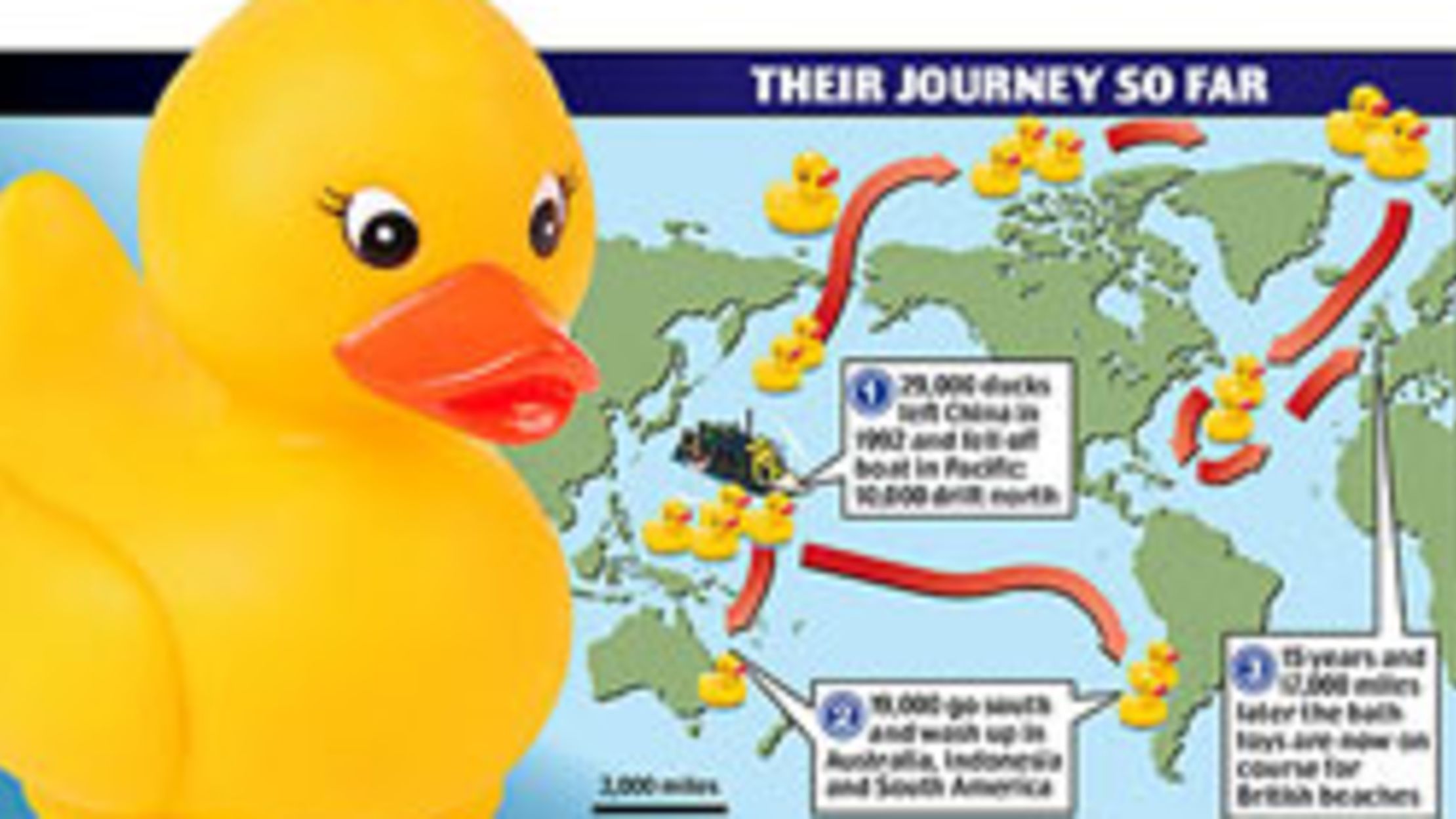 Rubber Ducky Flotilla Nearing Britain Mental Floss