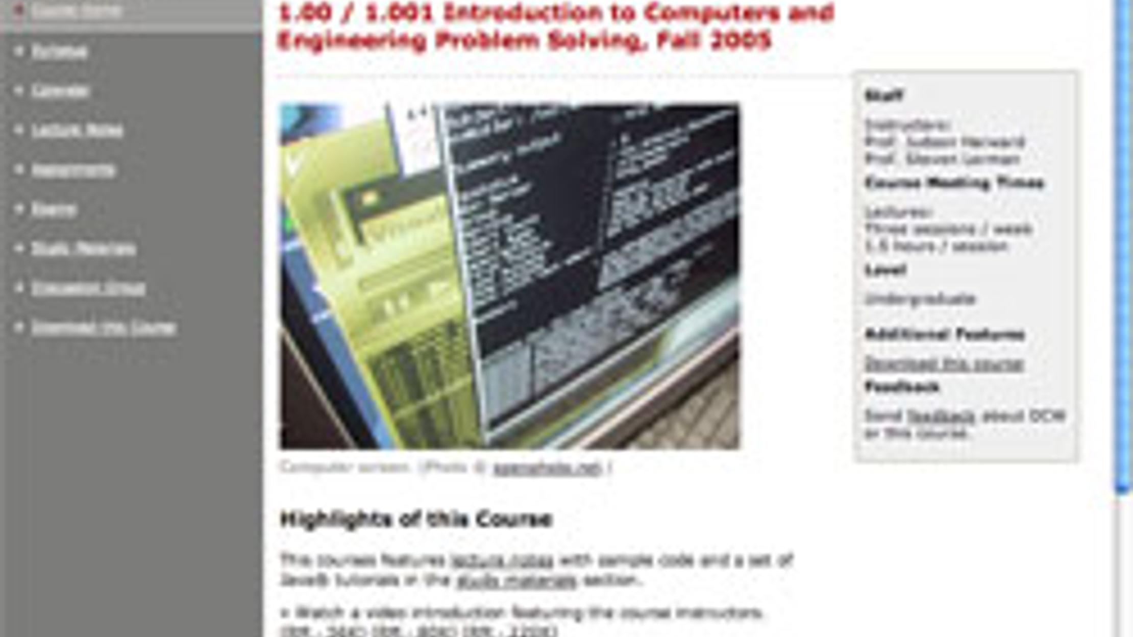 MIT OpenCourseWare Free College Courses Online Mental Floss