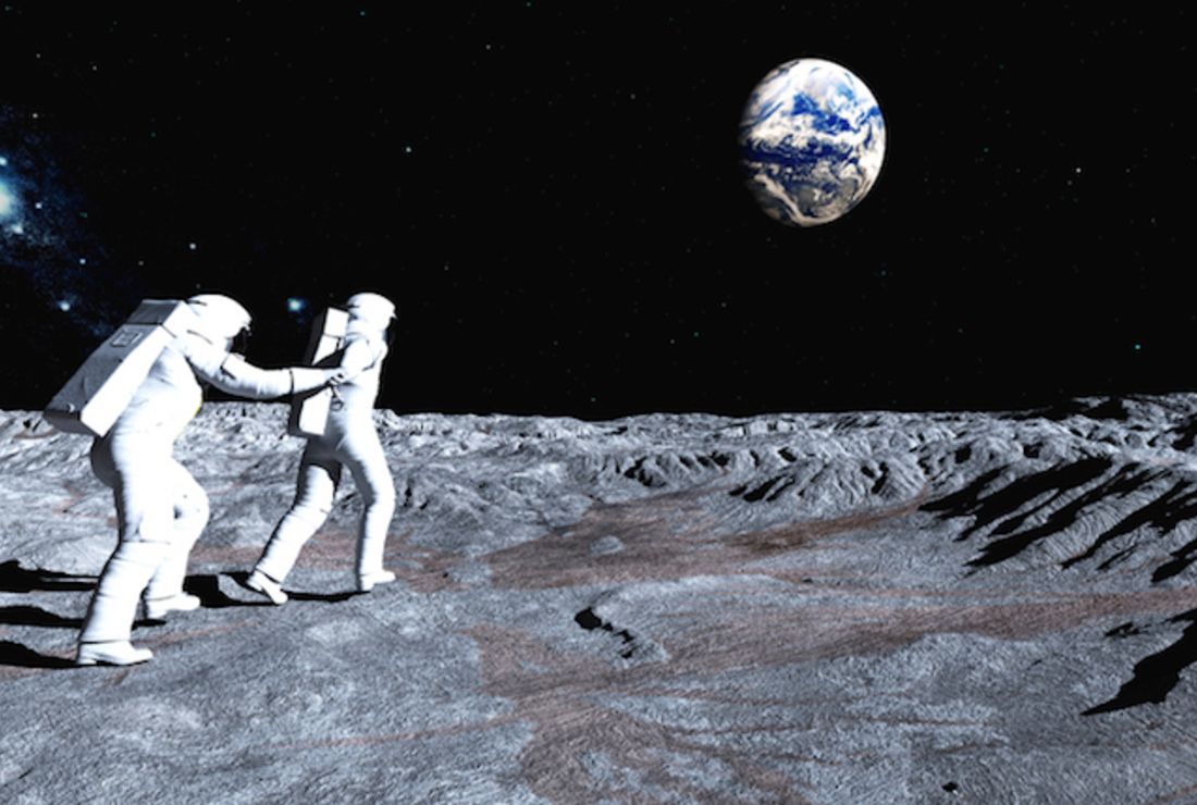 who took the picture of the first man on the moon