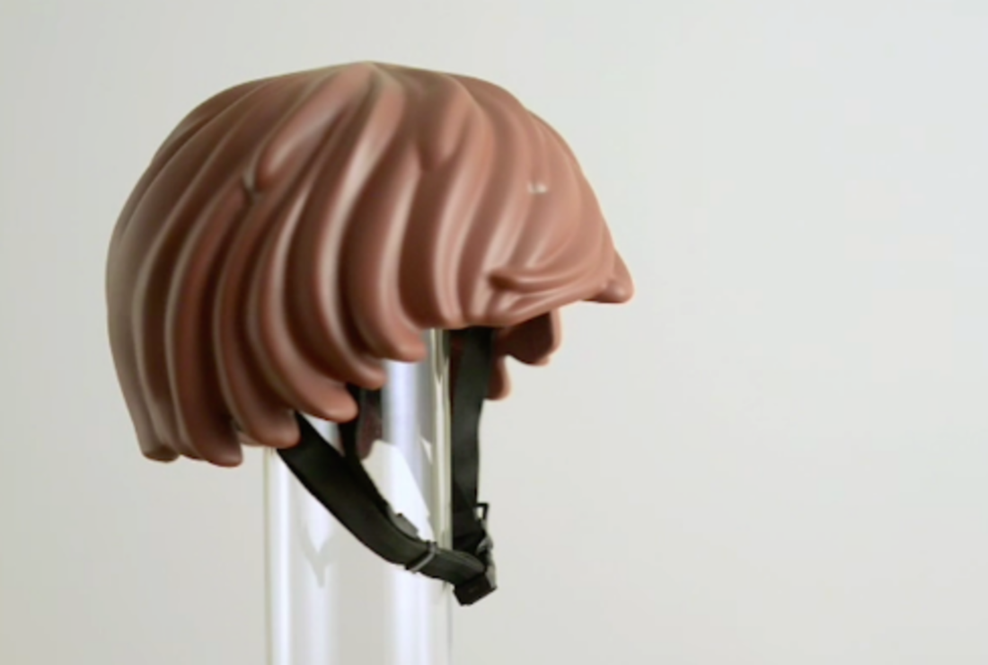 lego hair bike helmet