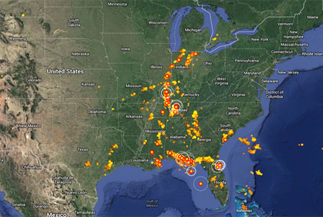 Watch Lightning Strikes In Real Time Mental Floss