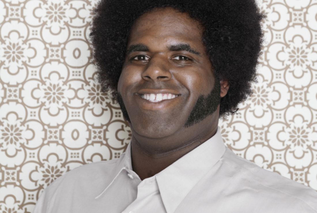 afro wig with sideburns