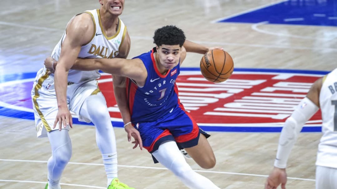 Killian Hayes #7 of the Detroit Pistons (Photo by Nic Antaya/Getty Images)