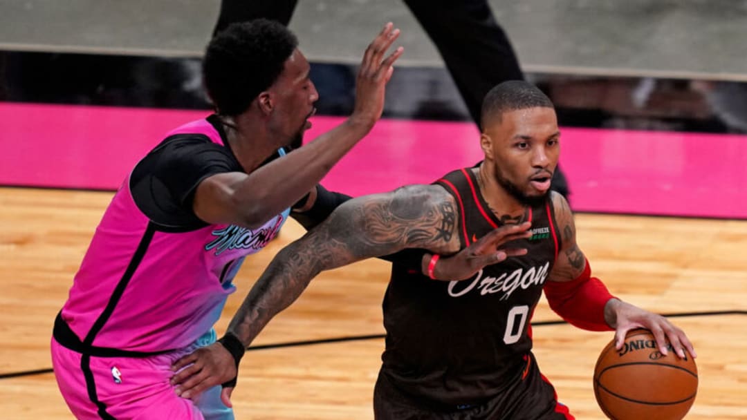 Miami Heat, Damian Lillard. Mandatory Credit: Jasen Vinlove-USA TODAY Sports