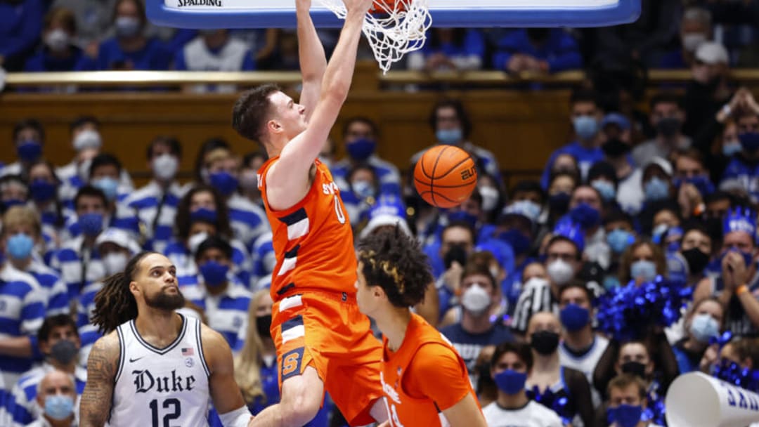 Syracuse looks to nab their second road win of the season as they take on NC State tonight at 9:00 PM EST (Photo by Grant Halverson/Getty Images)